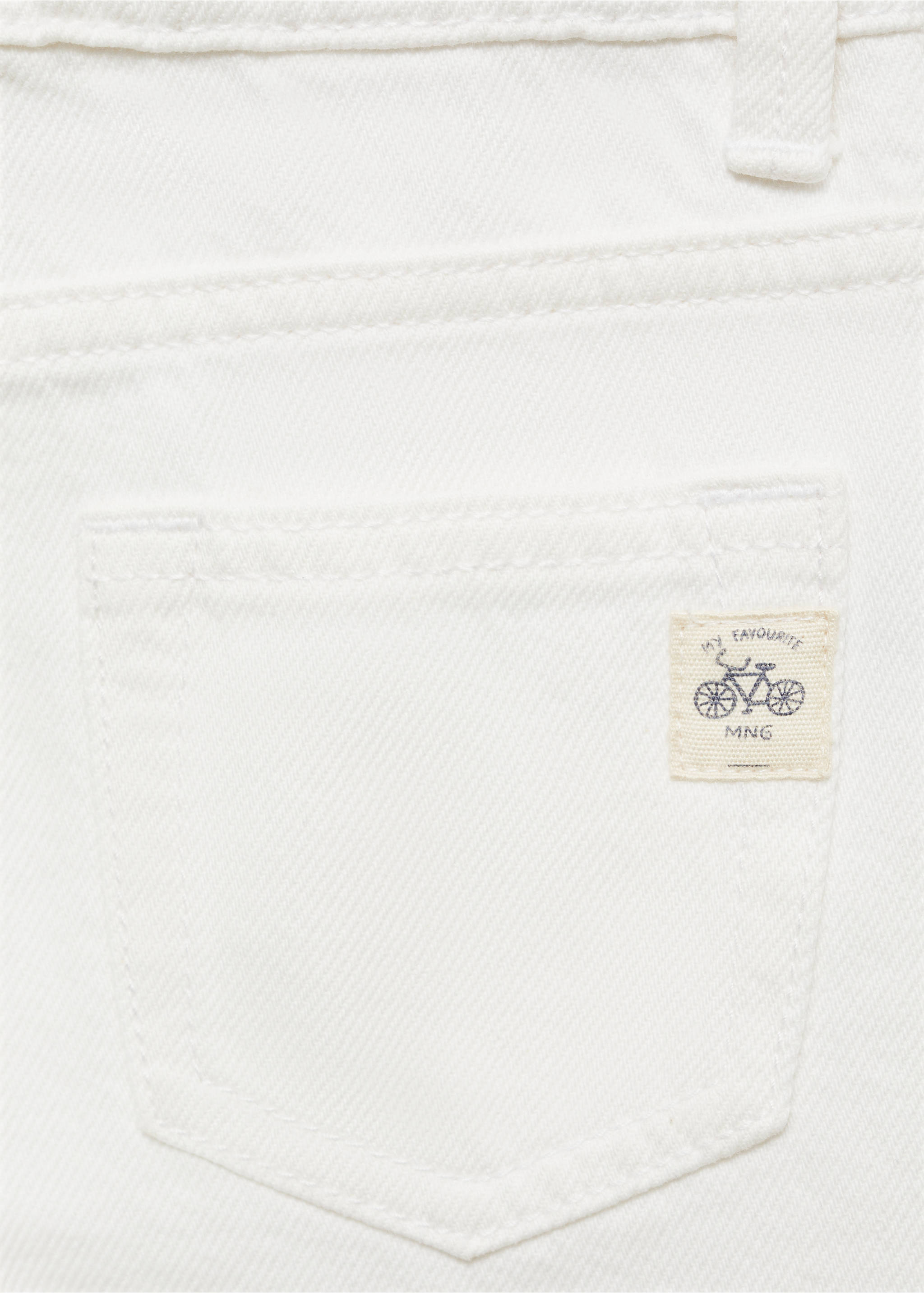 Ripped details skinny-fit jeans - Details of the article 0, White. Ref: 87022534-00.