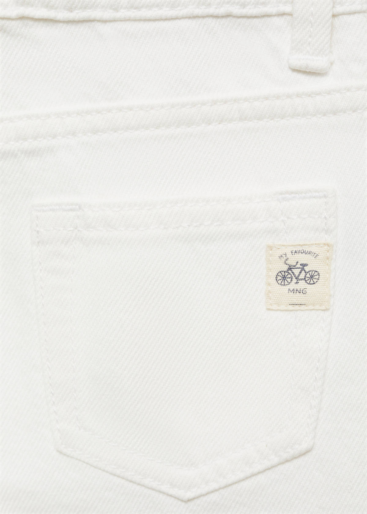 Ripped details skinny-fit jeans — White
