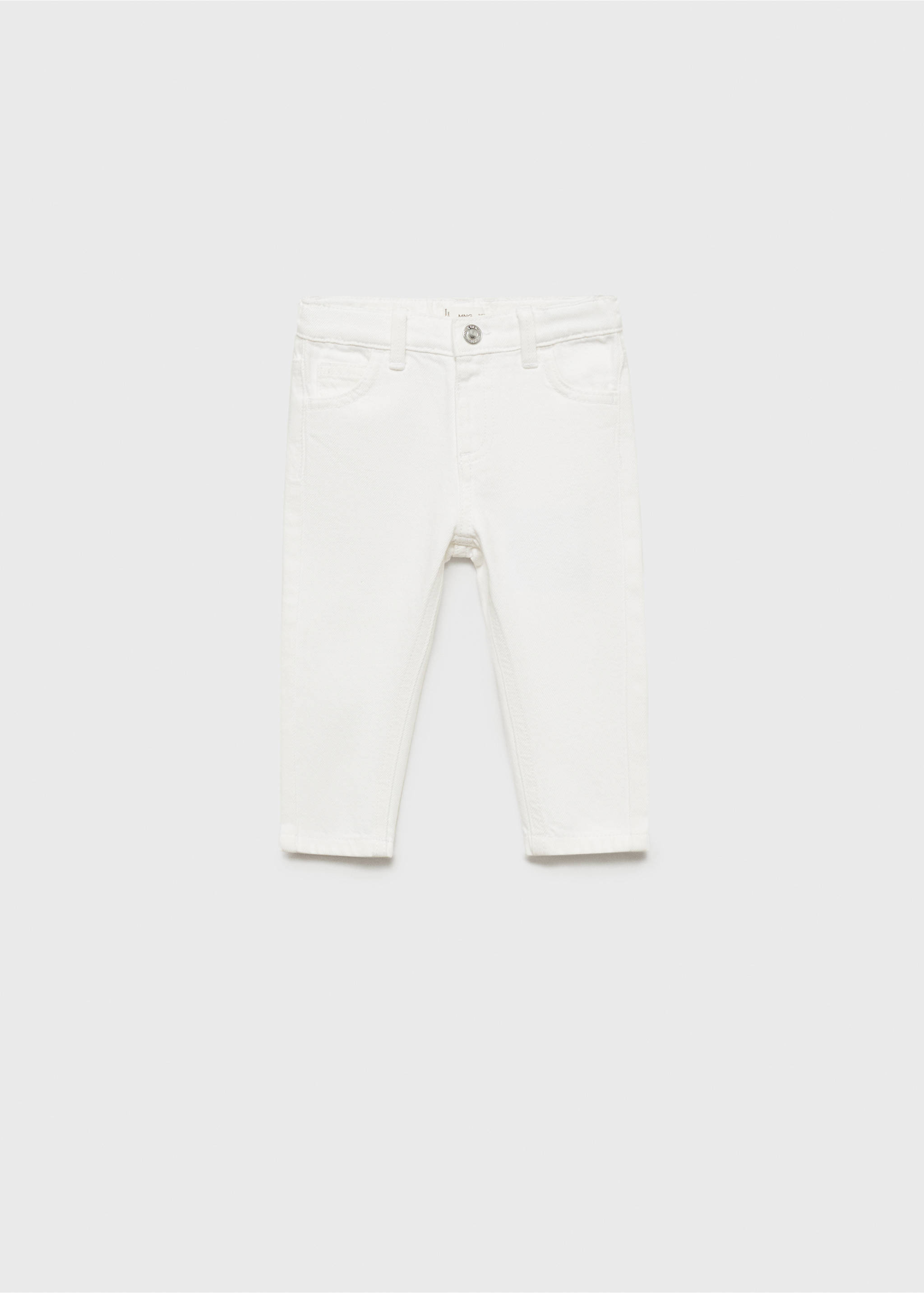 Ripped details skinny-fit jeans - Article without model, White. Ref: 87022534-00.