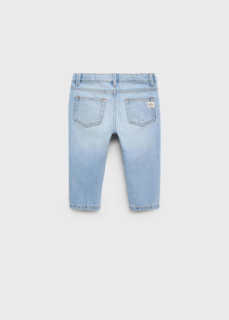 Ripped details skinny-fit jeans — Light Blue
