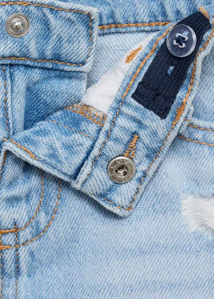 Ripped details skinny-fit jeans — Light Blue