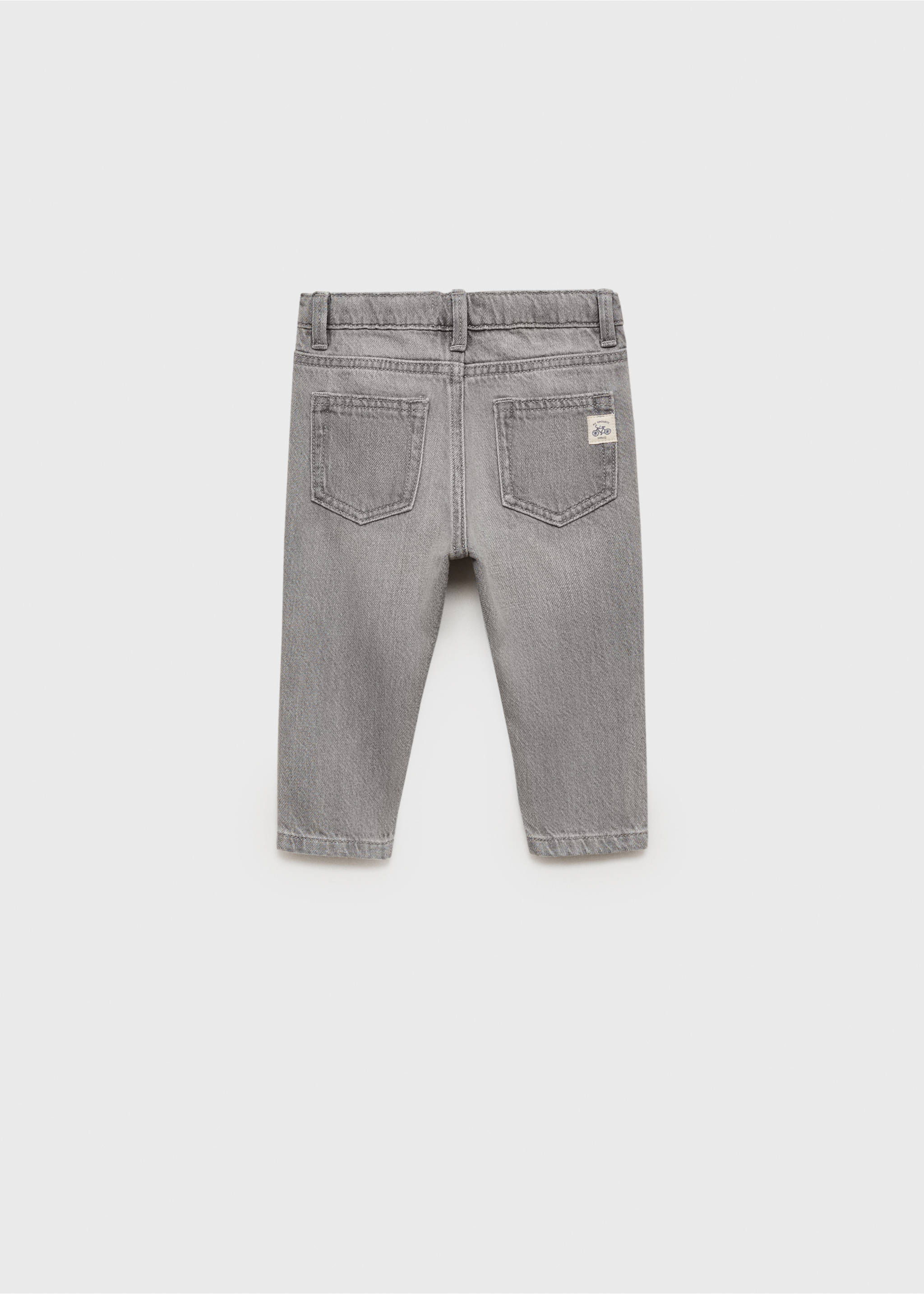 Ripped details skinny-fit jeans - Reverse of the article, Denim Grey. Ref: 87022534-00.