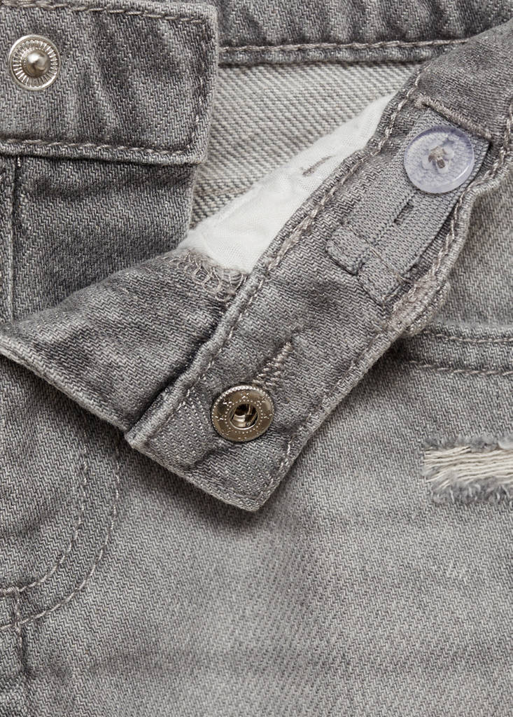Ripped details skinny-fit jeans — Denim Grey