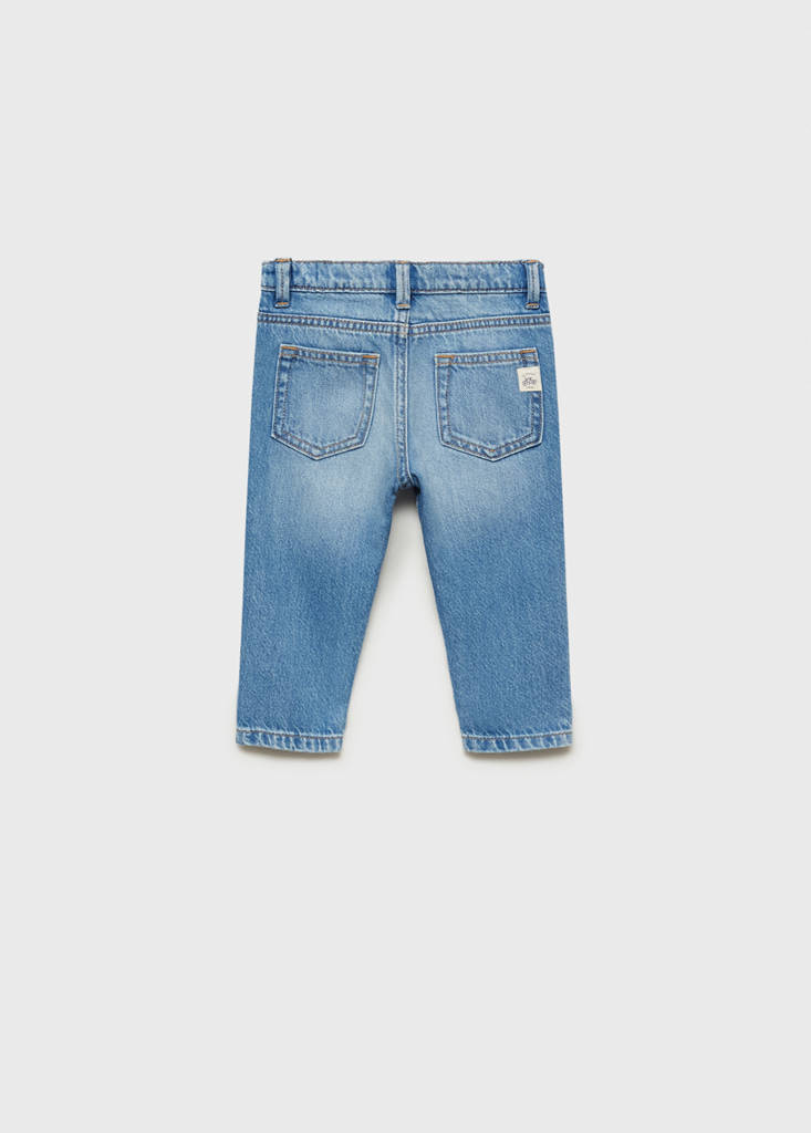 Ripped details skinny-fit jeans — Medium Blue