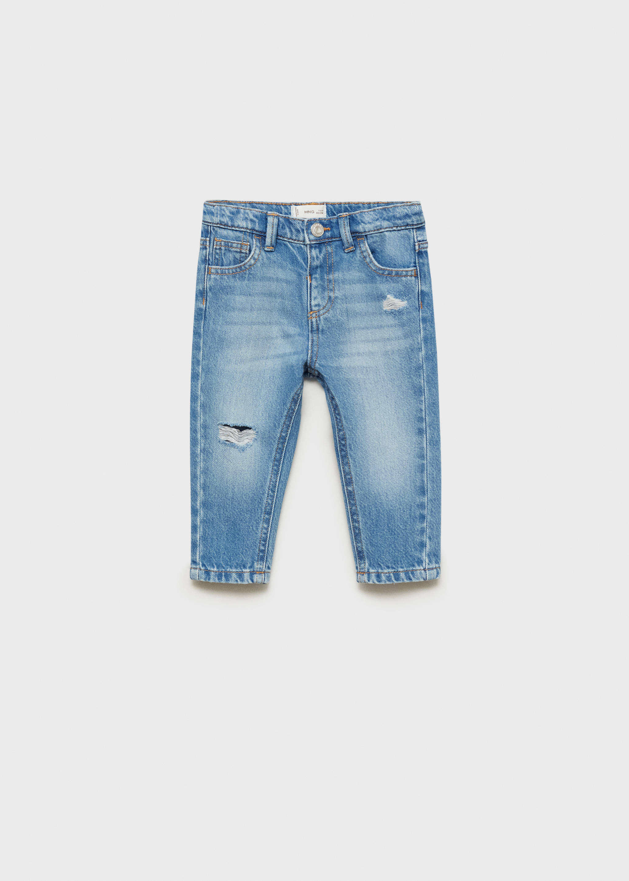 Jeans skinny rotos decorativos - Artículo sin modelo