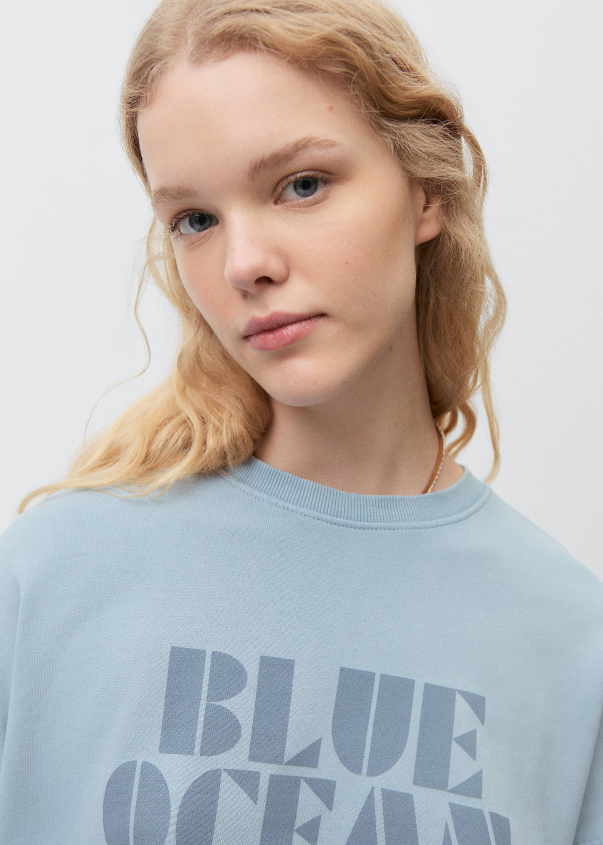 Printed cotton sweatshirt - Details of the article 1