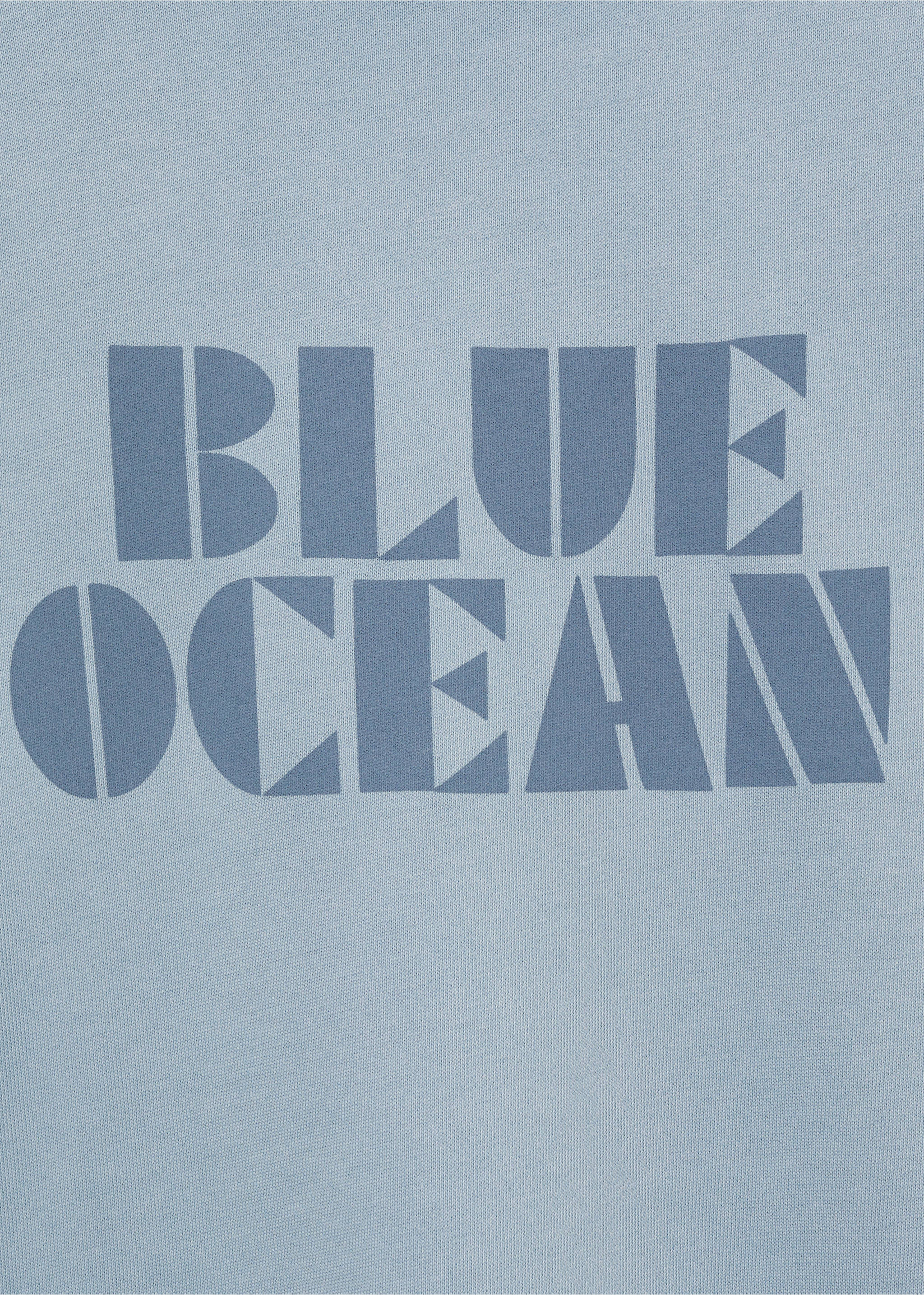 Sudadera algodón estampada - Detalle del artículo 8, Azul celeste. Ref: 87022540-00.