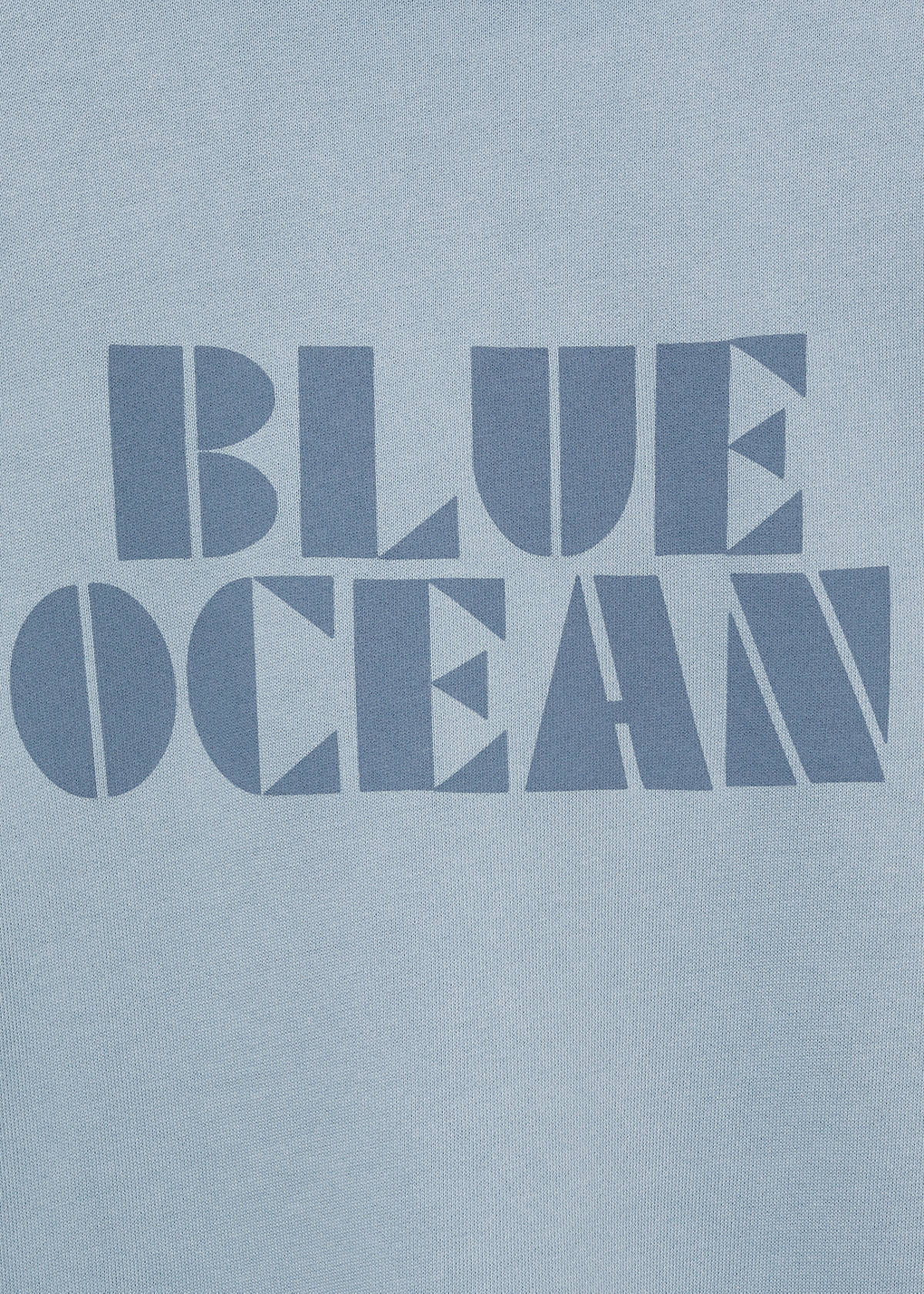 Printed cotton sweatshirt — Sky Blue