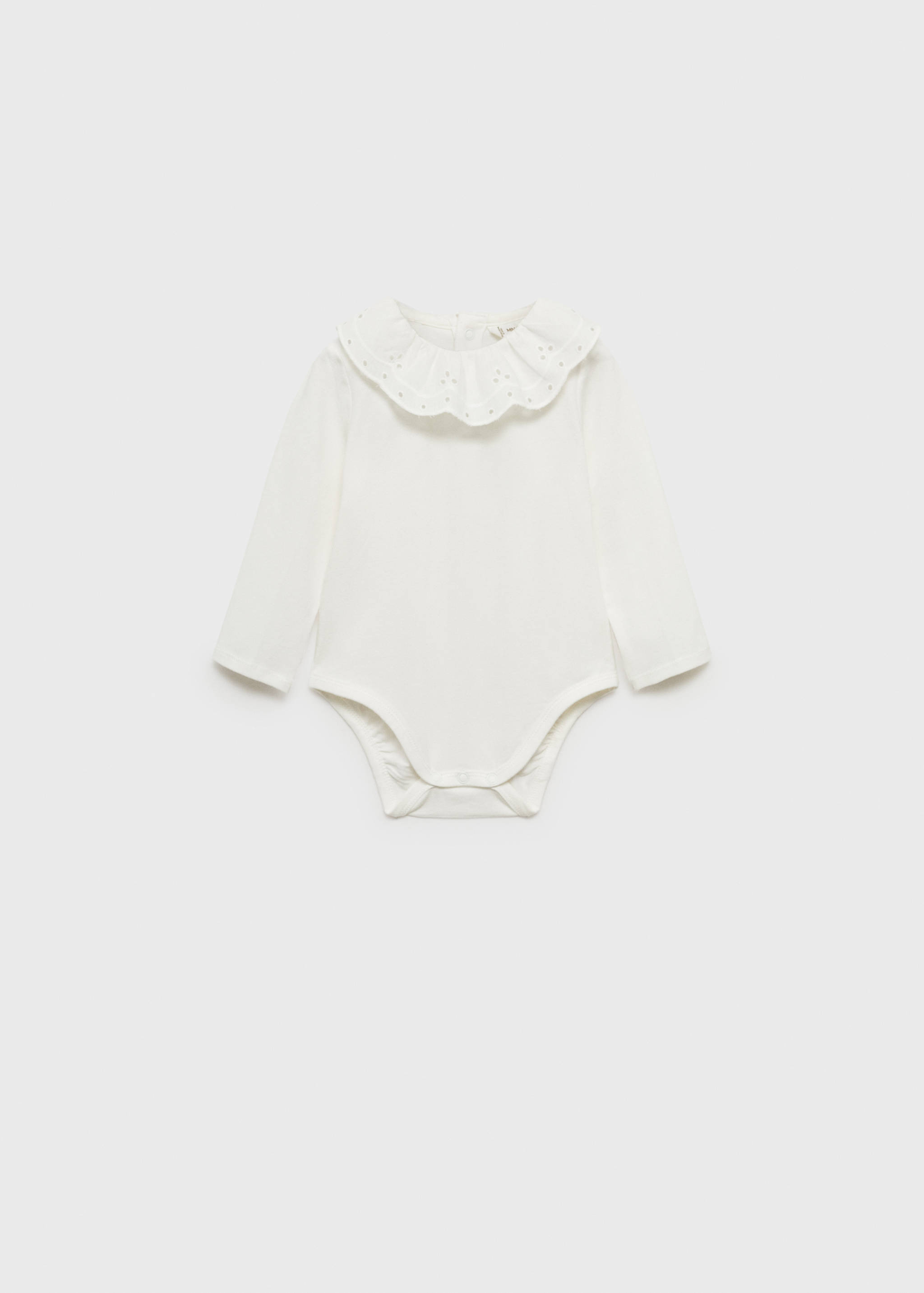 Embroidered babydoll-neck body - Article without model