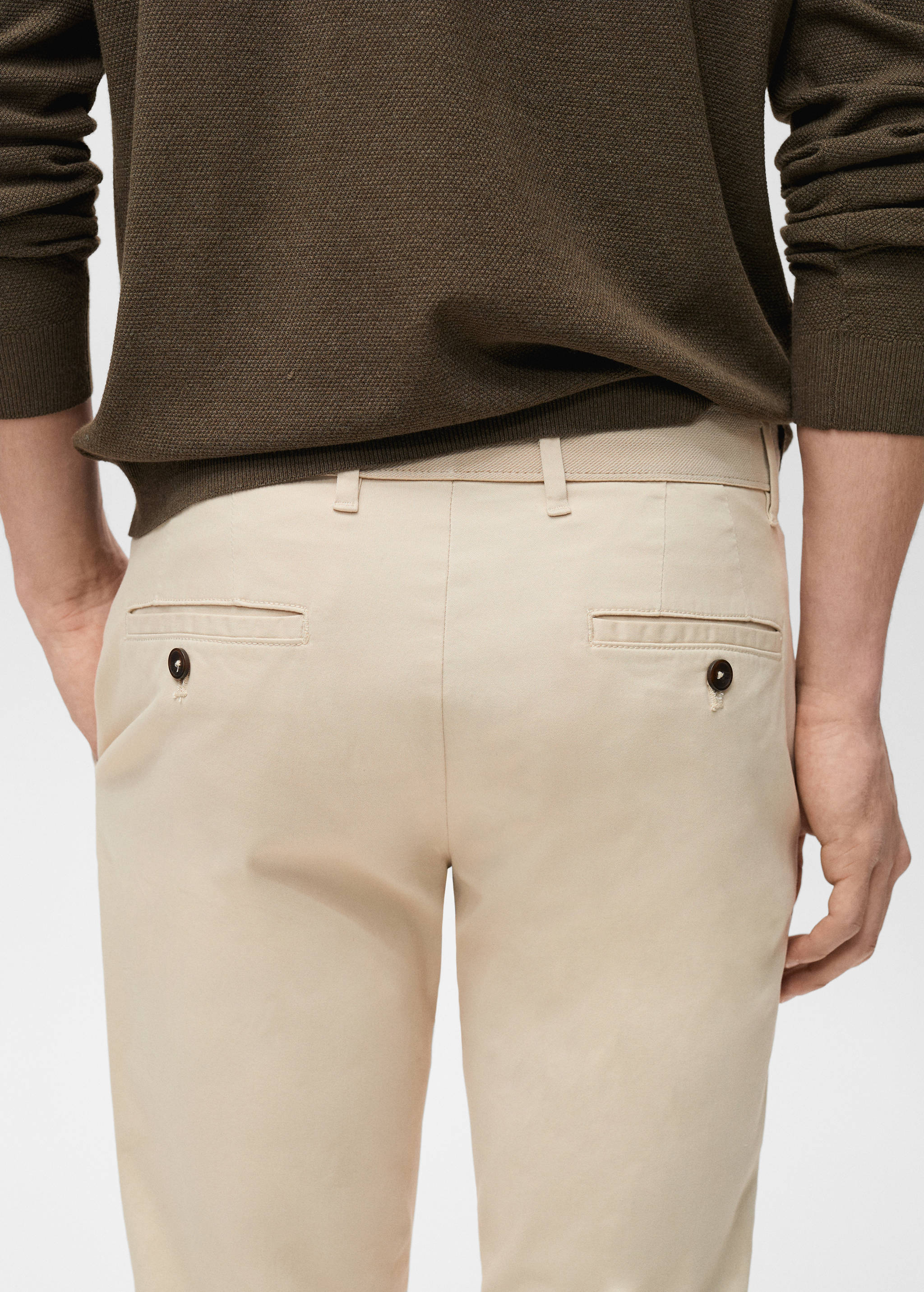 Prato cropped tapered chino trousers - Details of the article 6