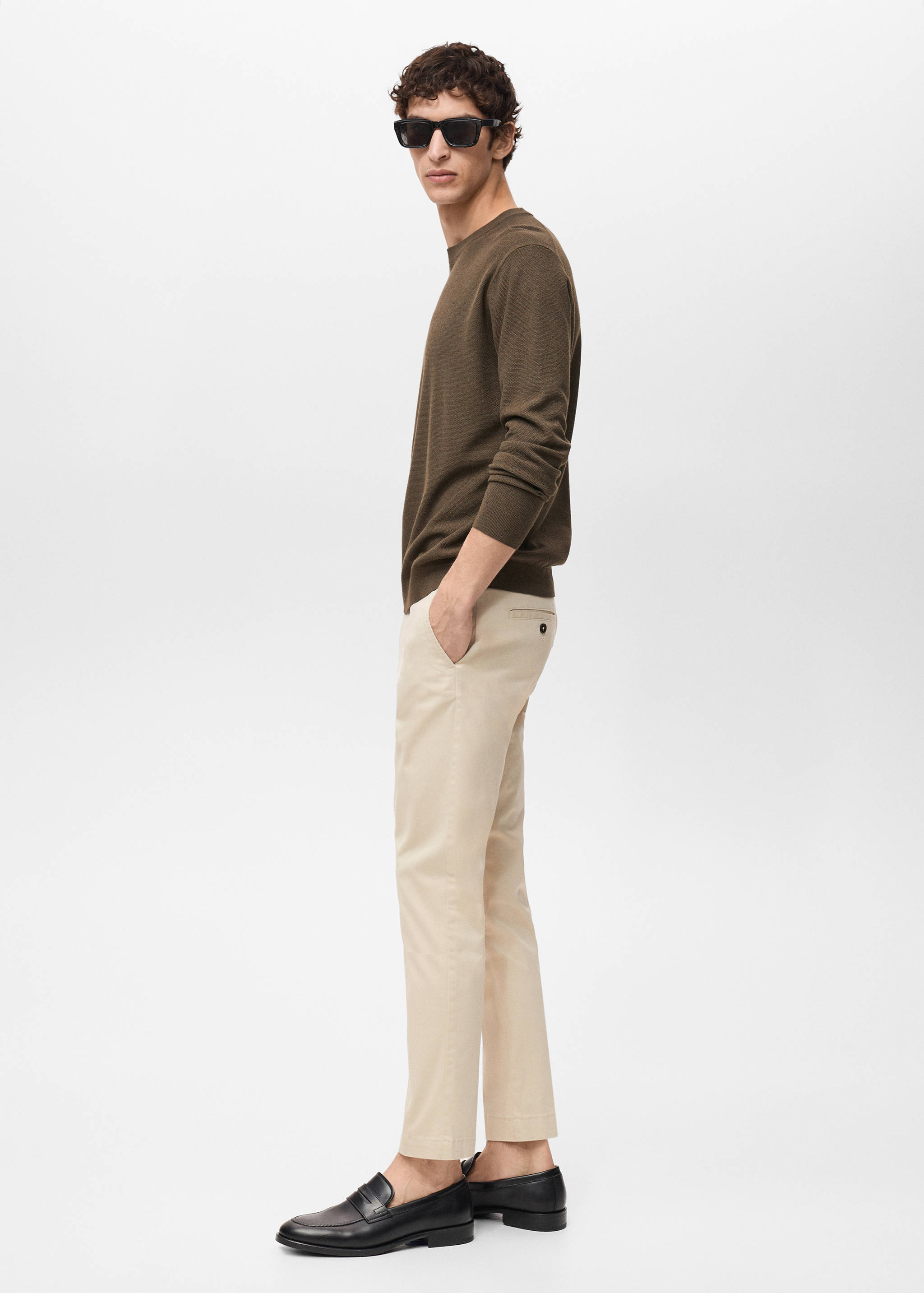 Prato cropped tapered chino trousers - Details of the article 2