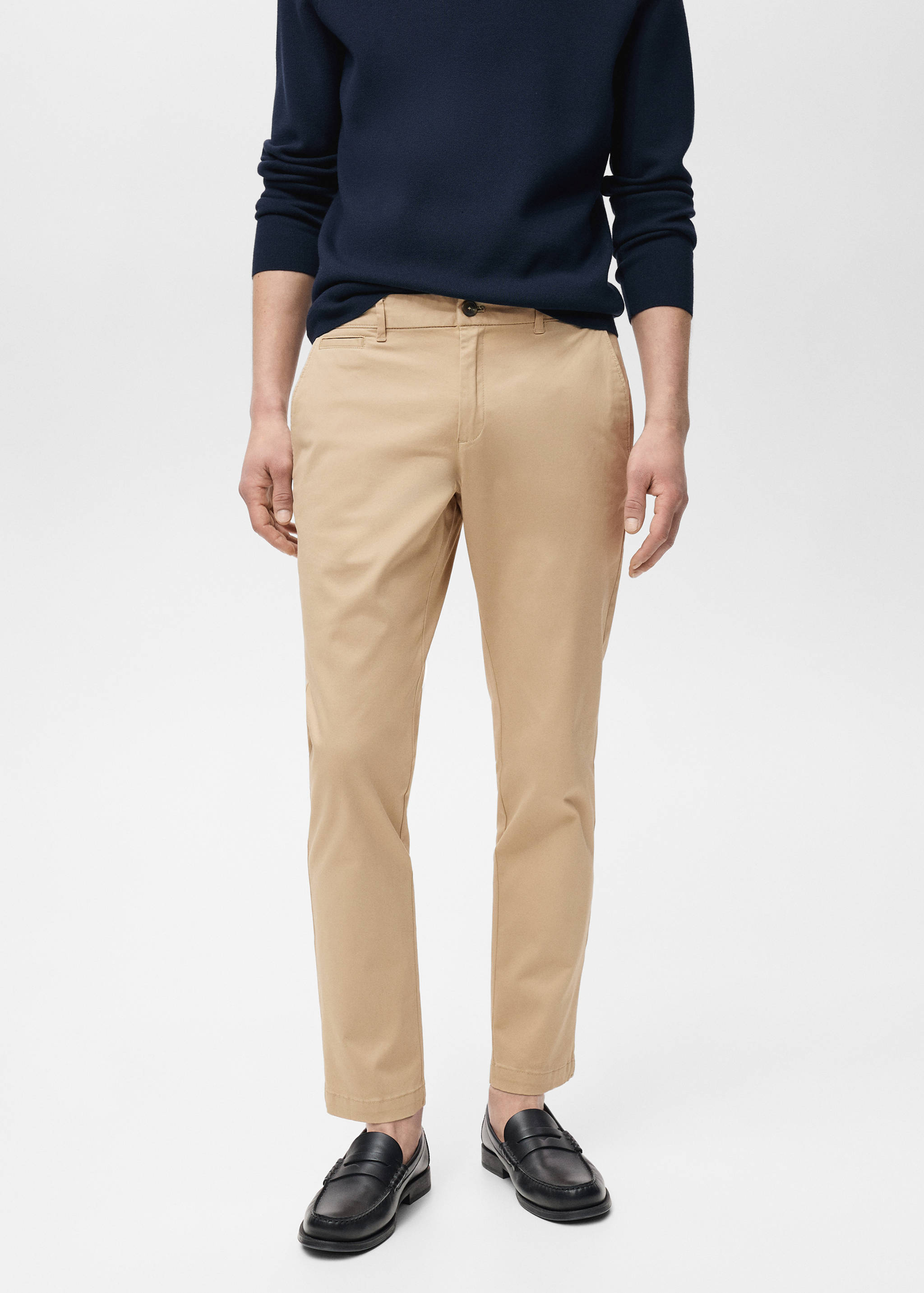 Pantalon Prato chino cropped tapered - Plan moyen
