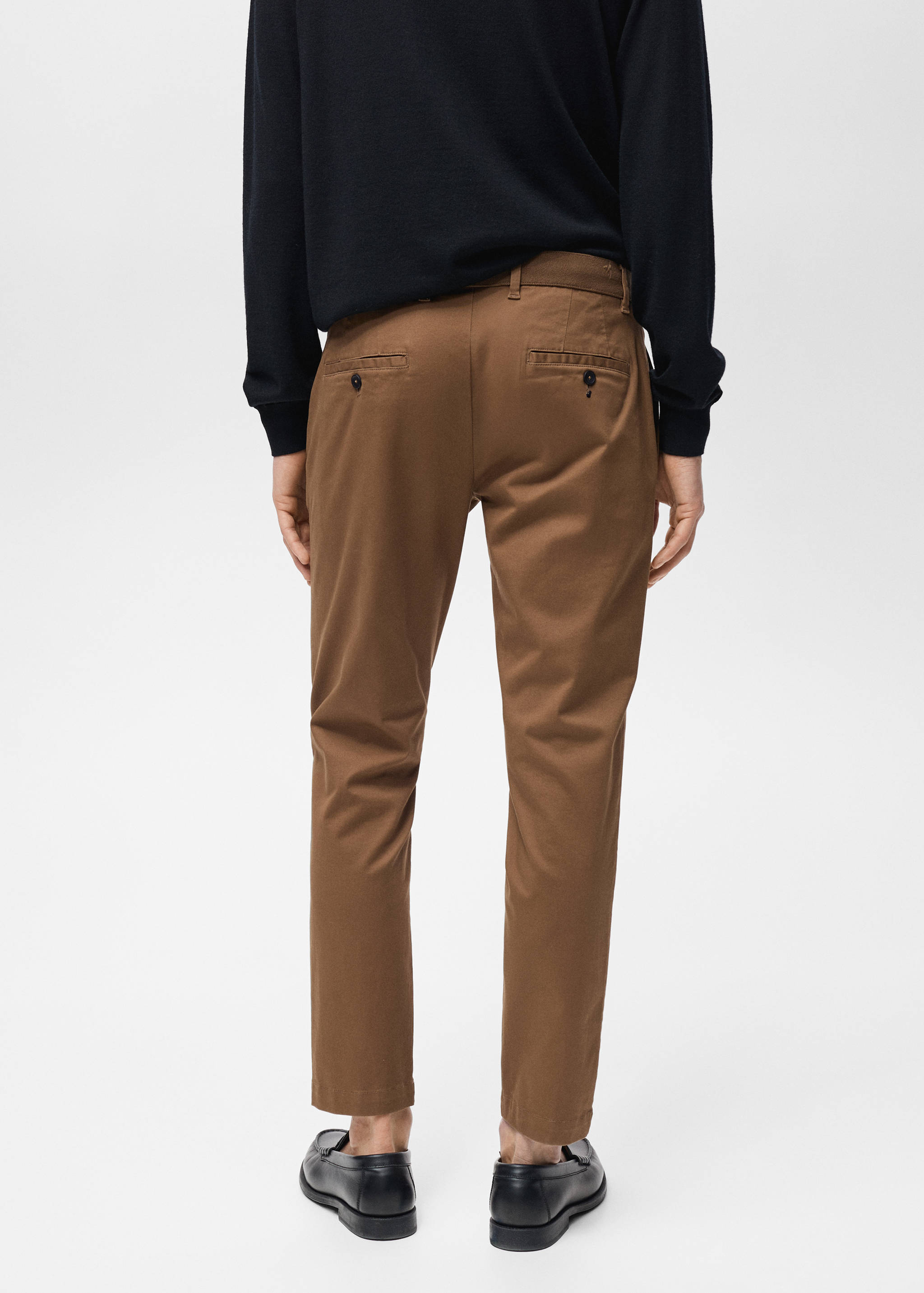 Prato cropped tapered chino trousers - Reverse of the article