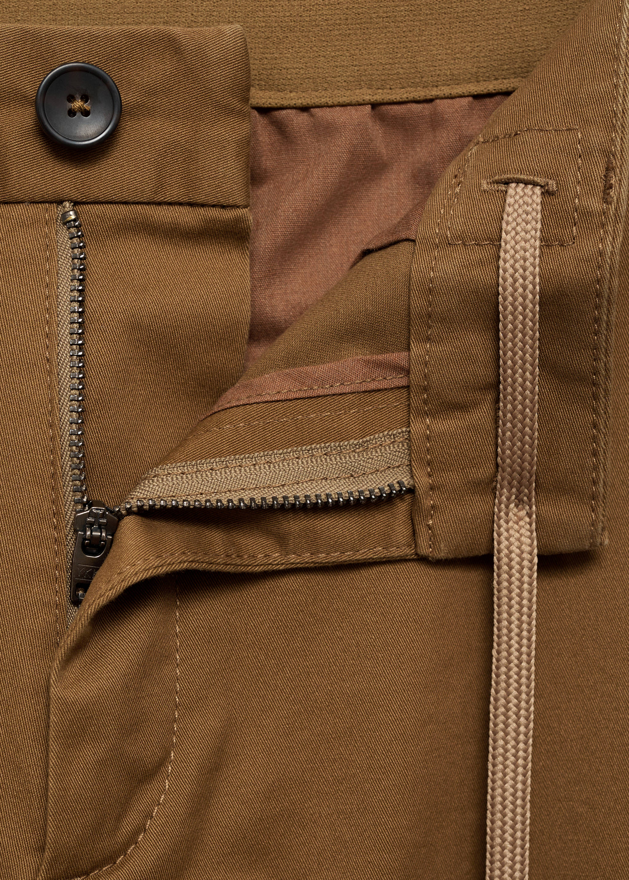 Prato cropped tapered chino trousers - Details of the article 8
