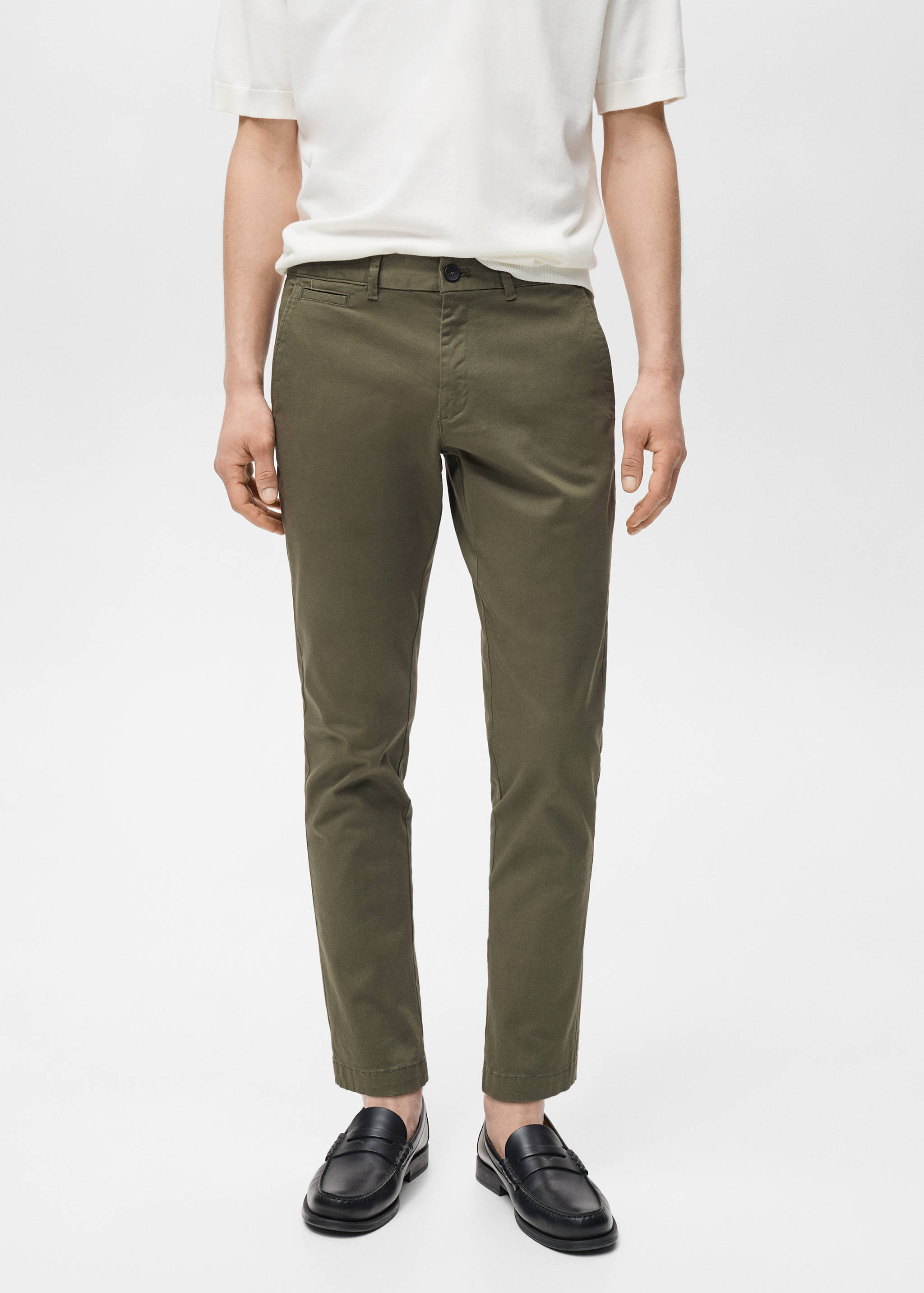Prato cropped tapered chino trousers - Medium plane