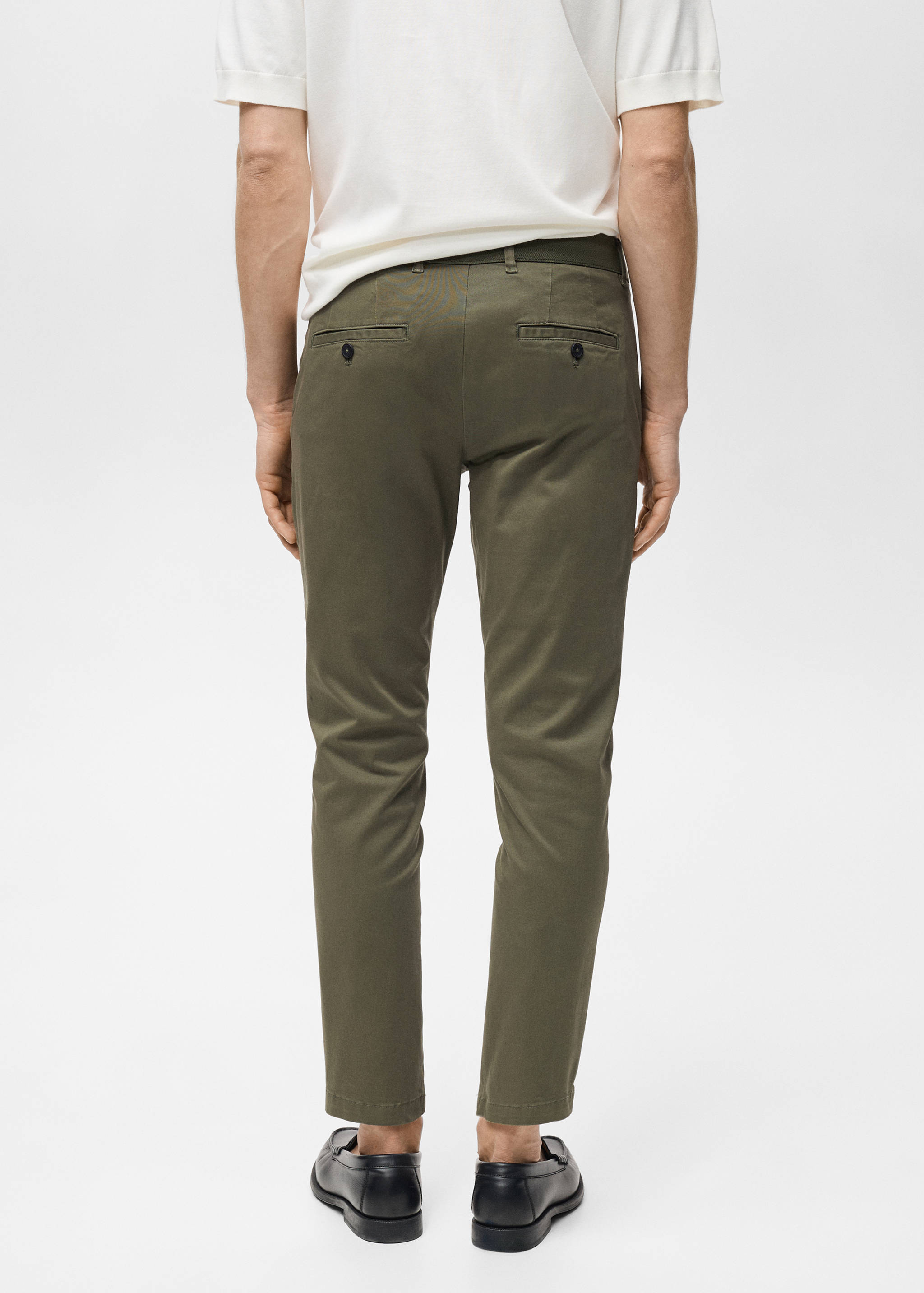 Prato cropped tapered chino trousers - Reverse of the article