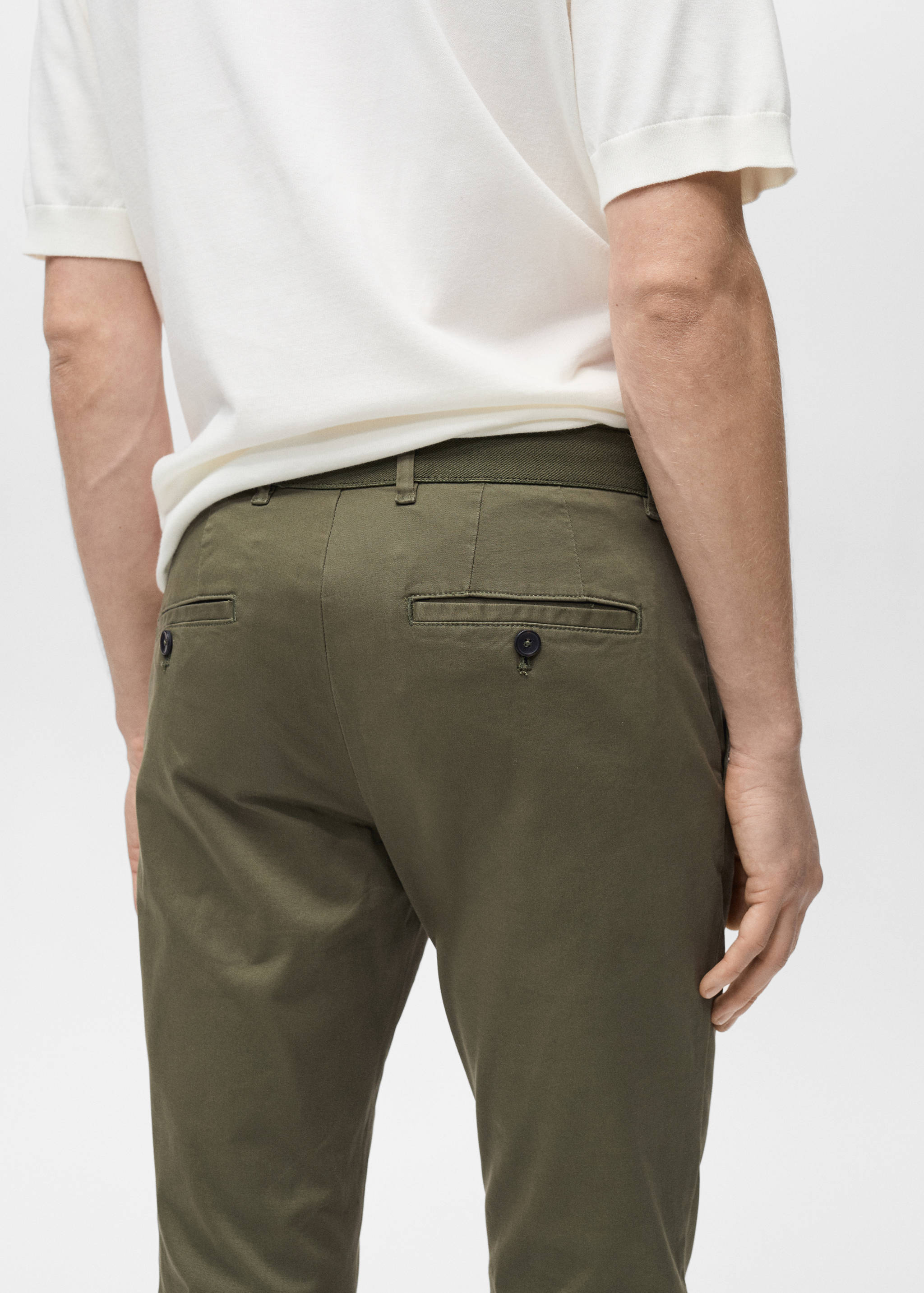 Prato cropped tapered chino trousers - Details of the article 2