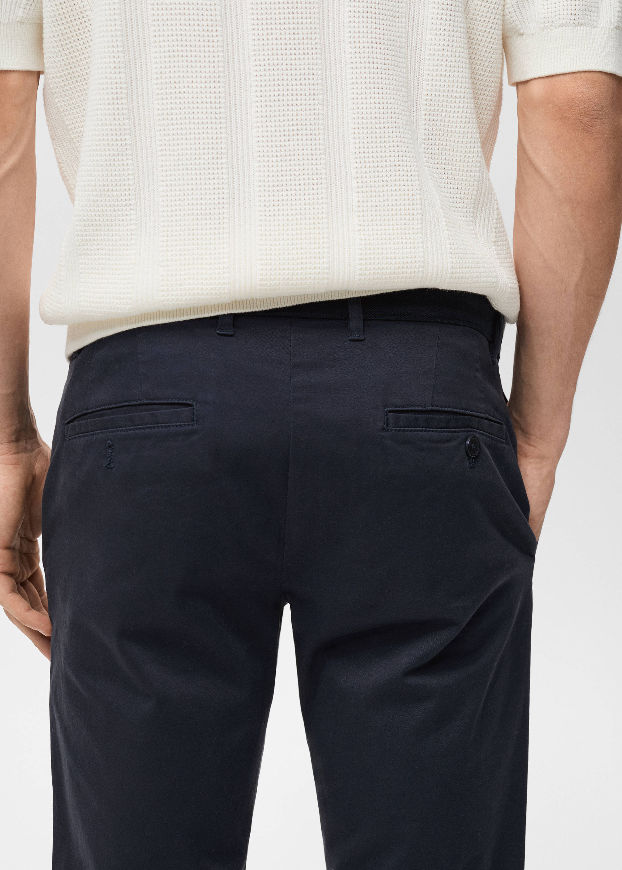 Prato cropped tapered chino trousers - Details of the article 6