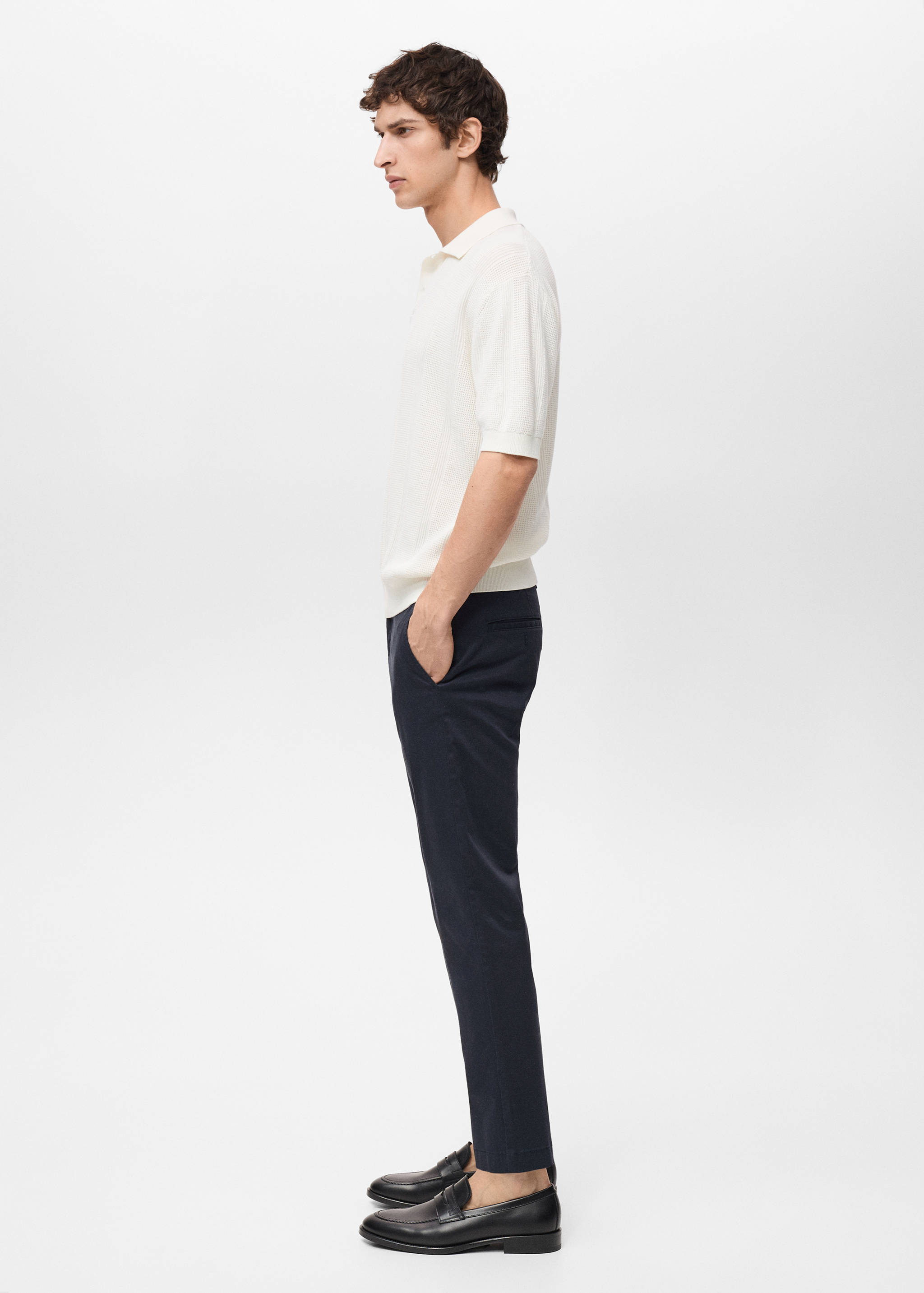 Prato cropped tapered chino trousers - Details of the article 2