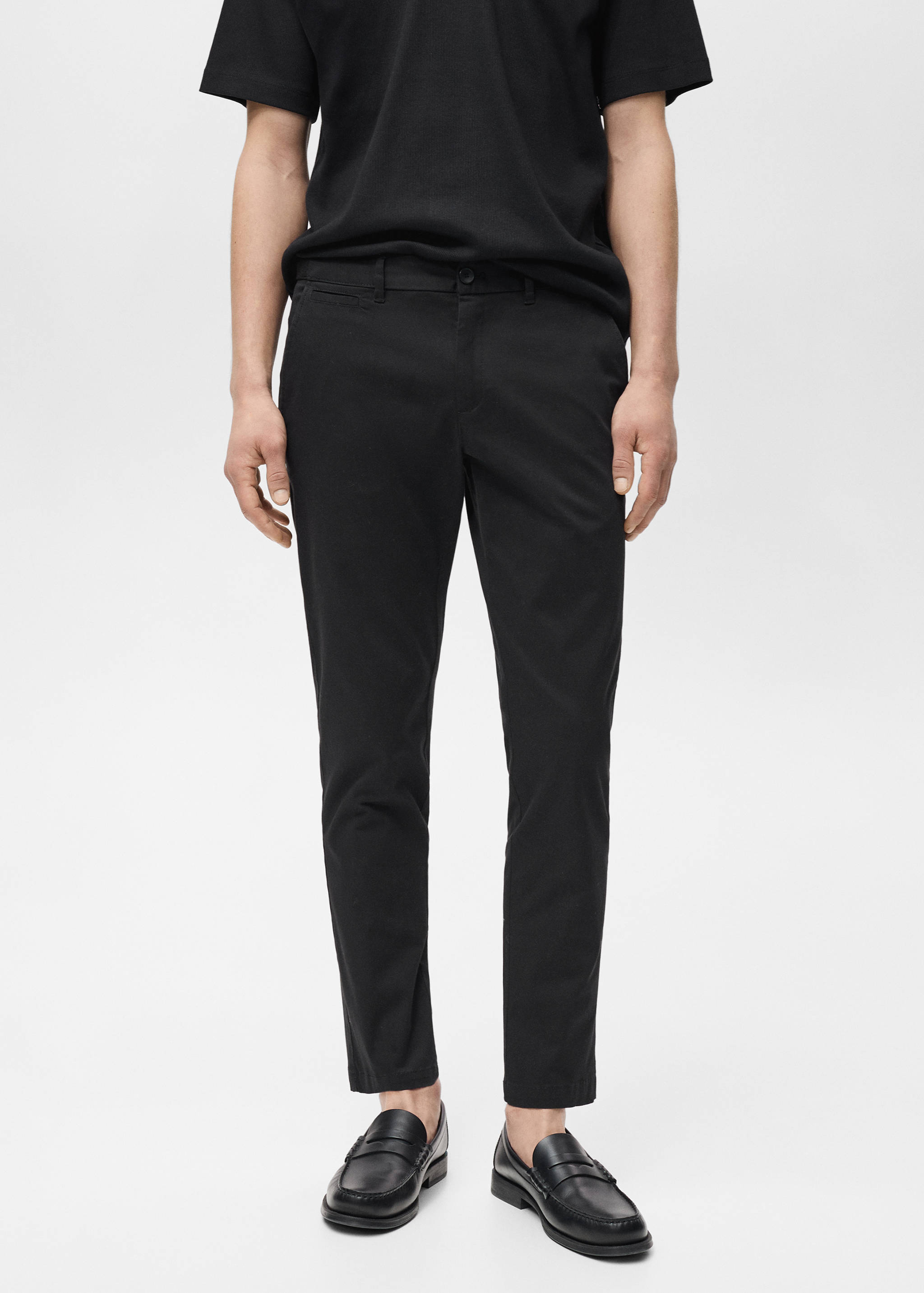 Prato cropped tapered chino trousers - Medium plane