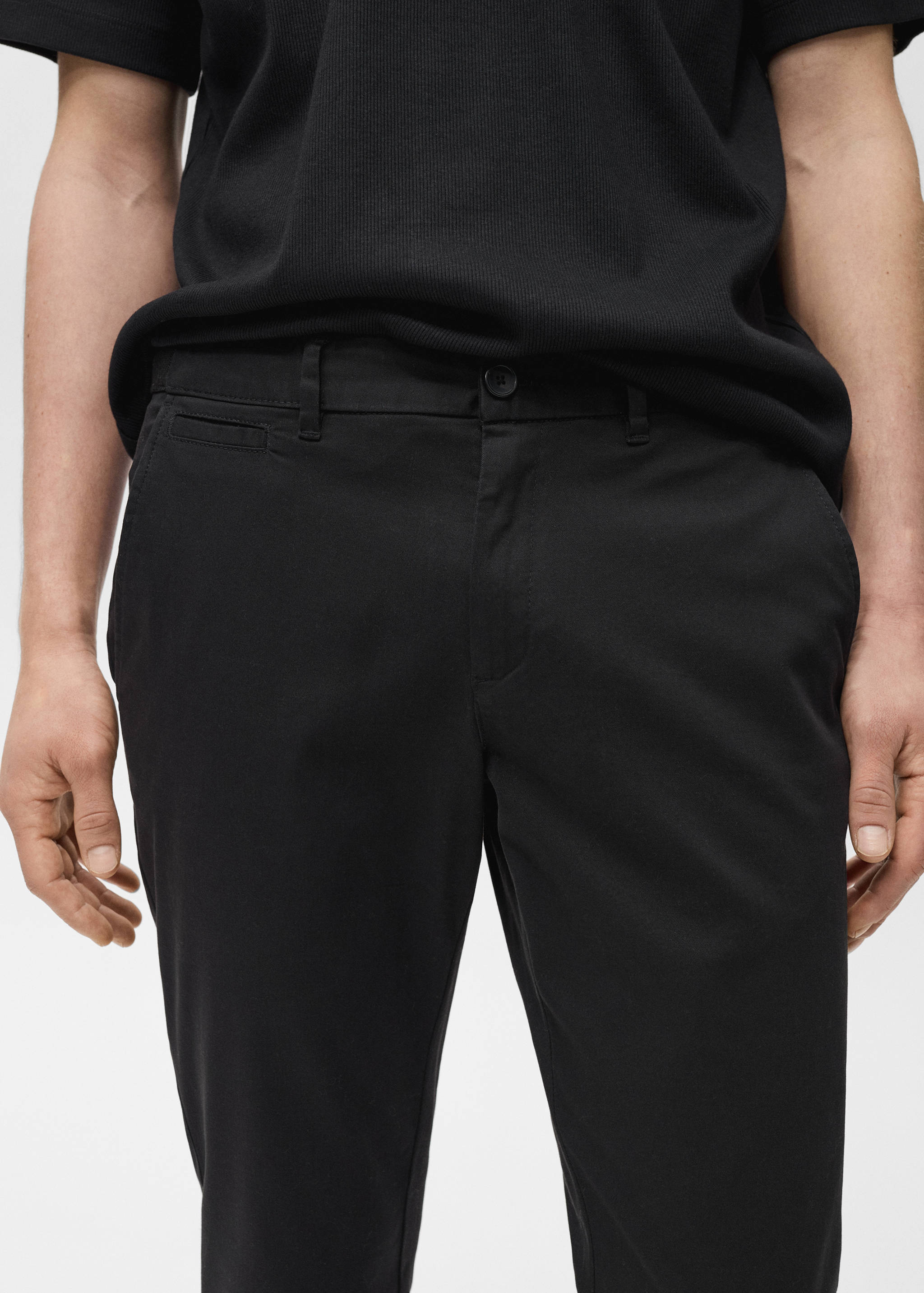 Prato cropped tapered chino trousers - Details of the article 1