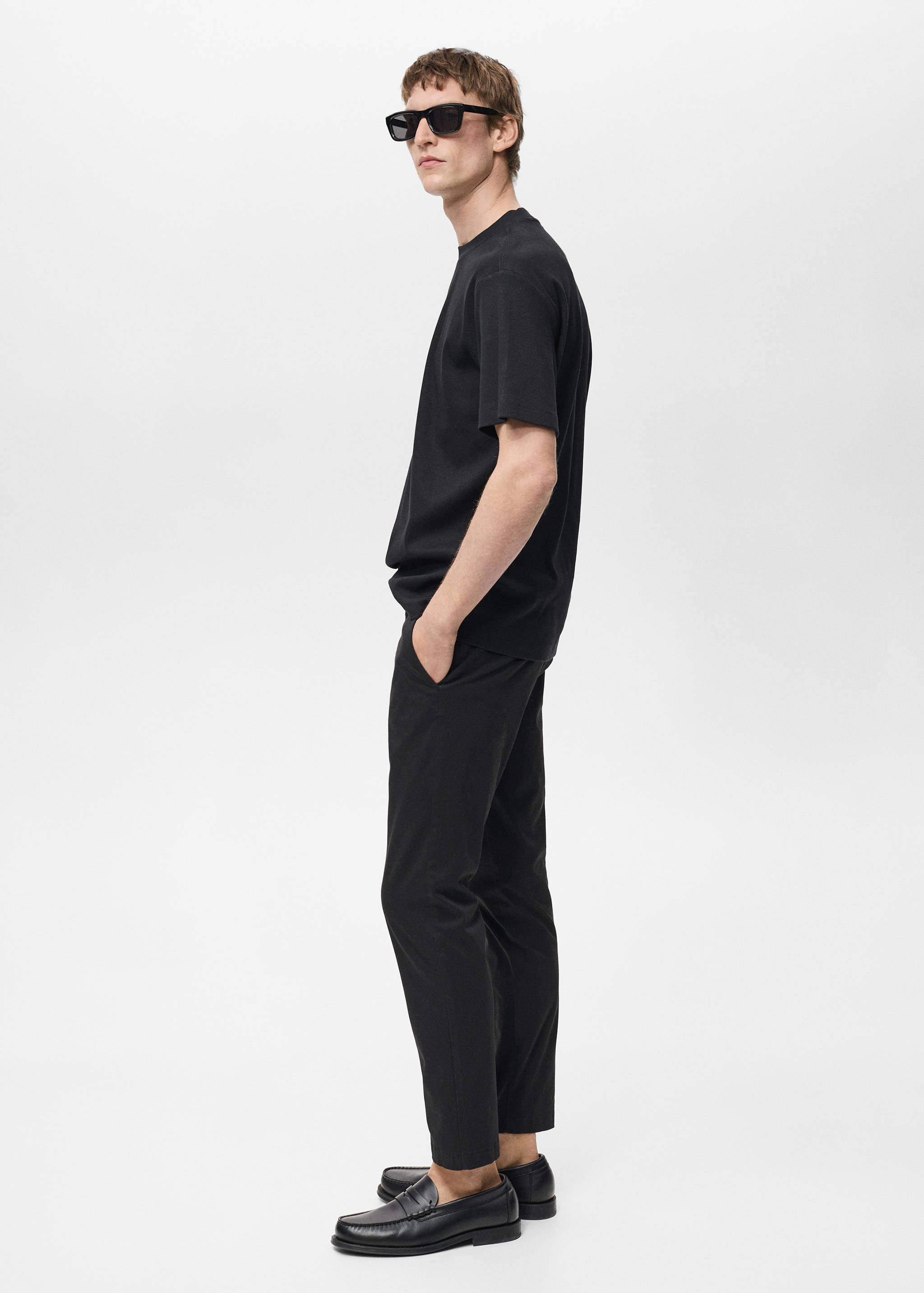 Prato cropped tapered chino trousers - Details of the article 6