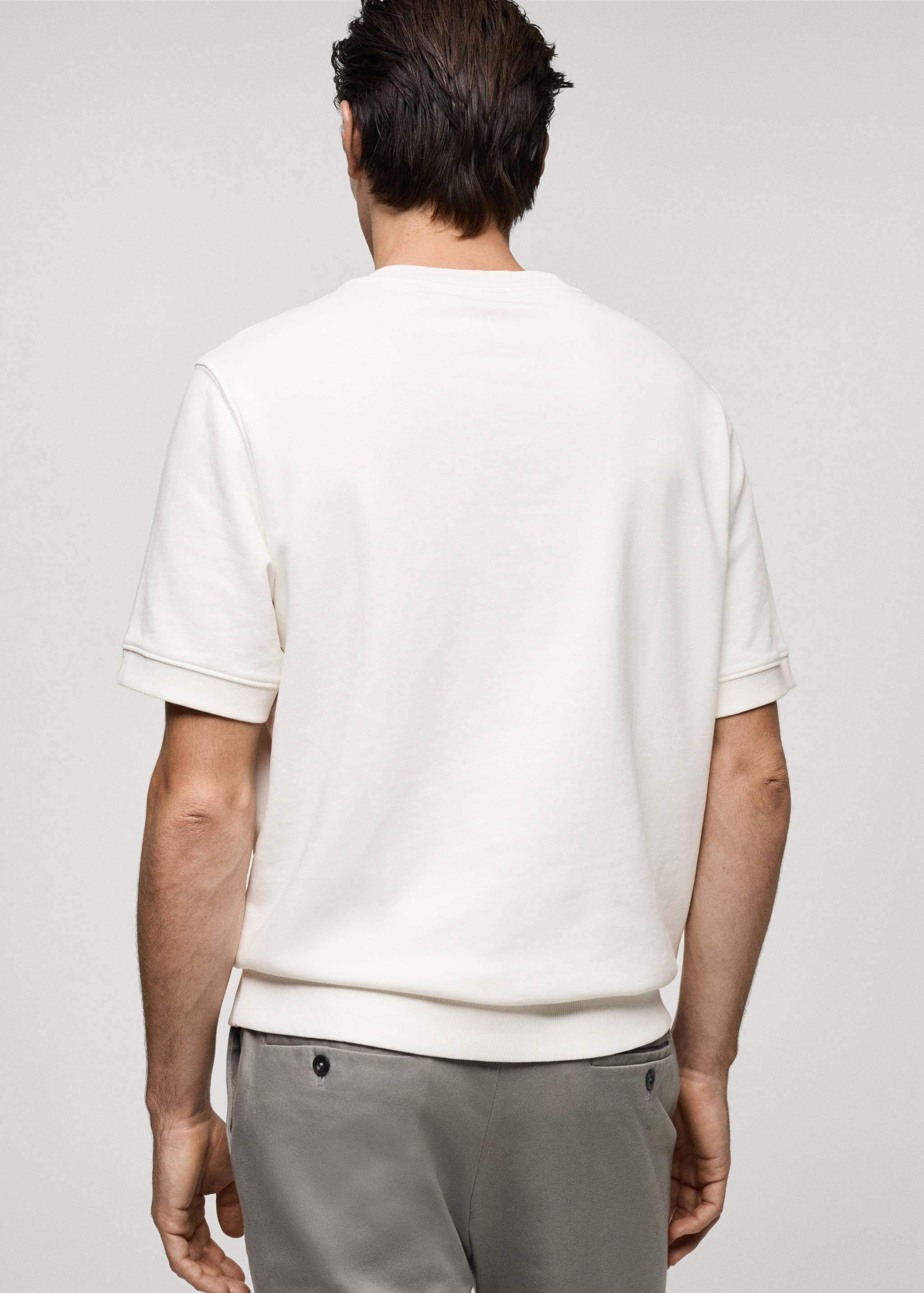 Regular-fit cotton t-shirt - Reverse of the article