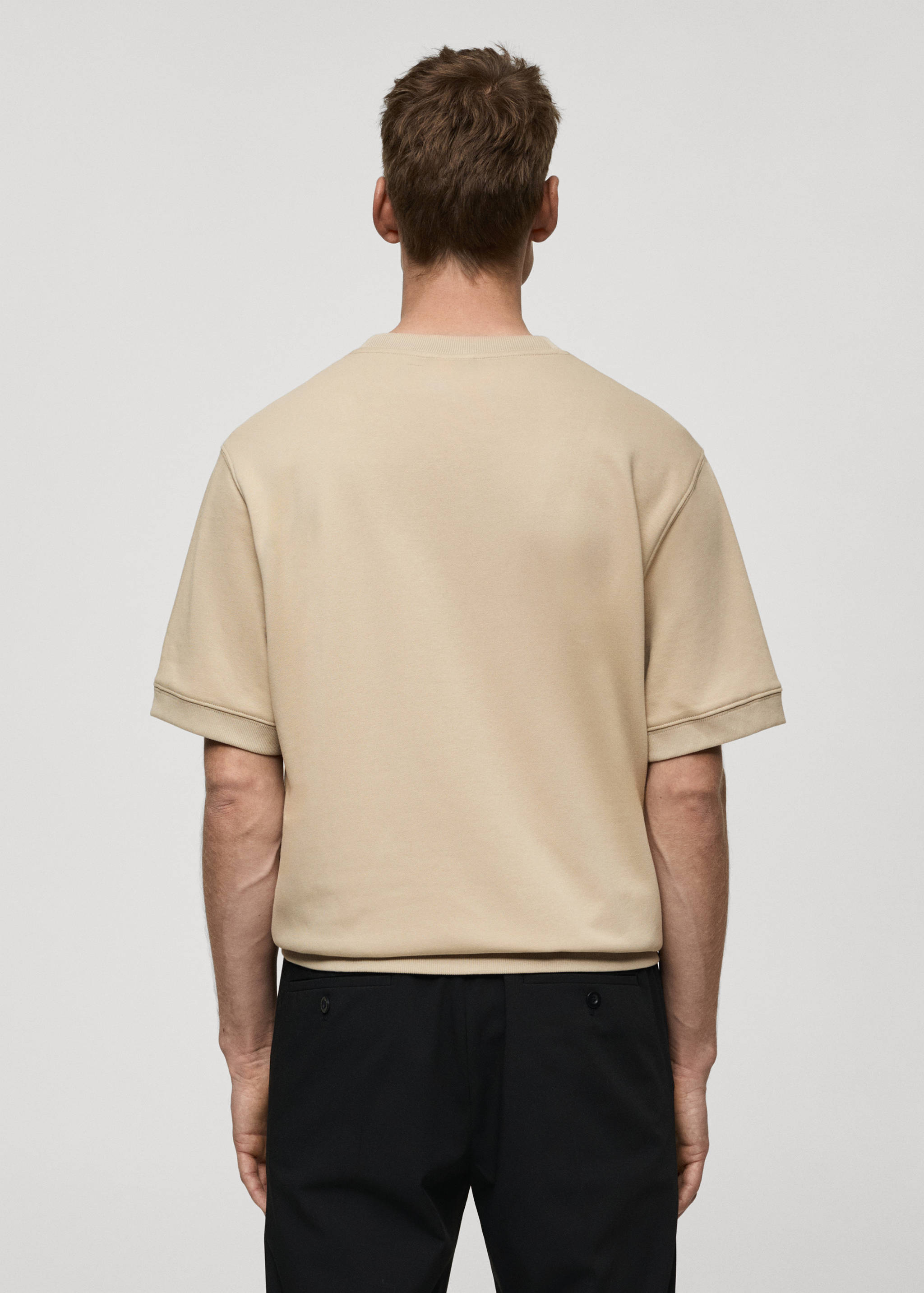 Regular-fit cotton t-shirt - Reverse of the article