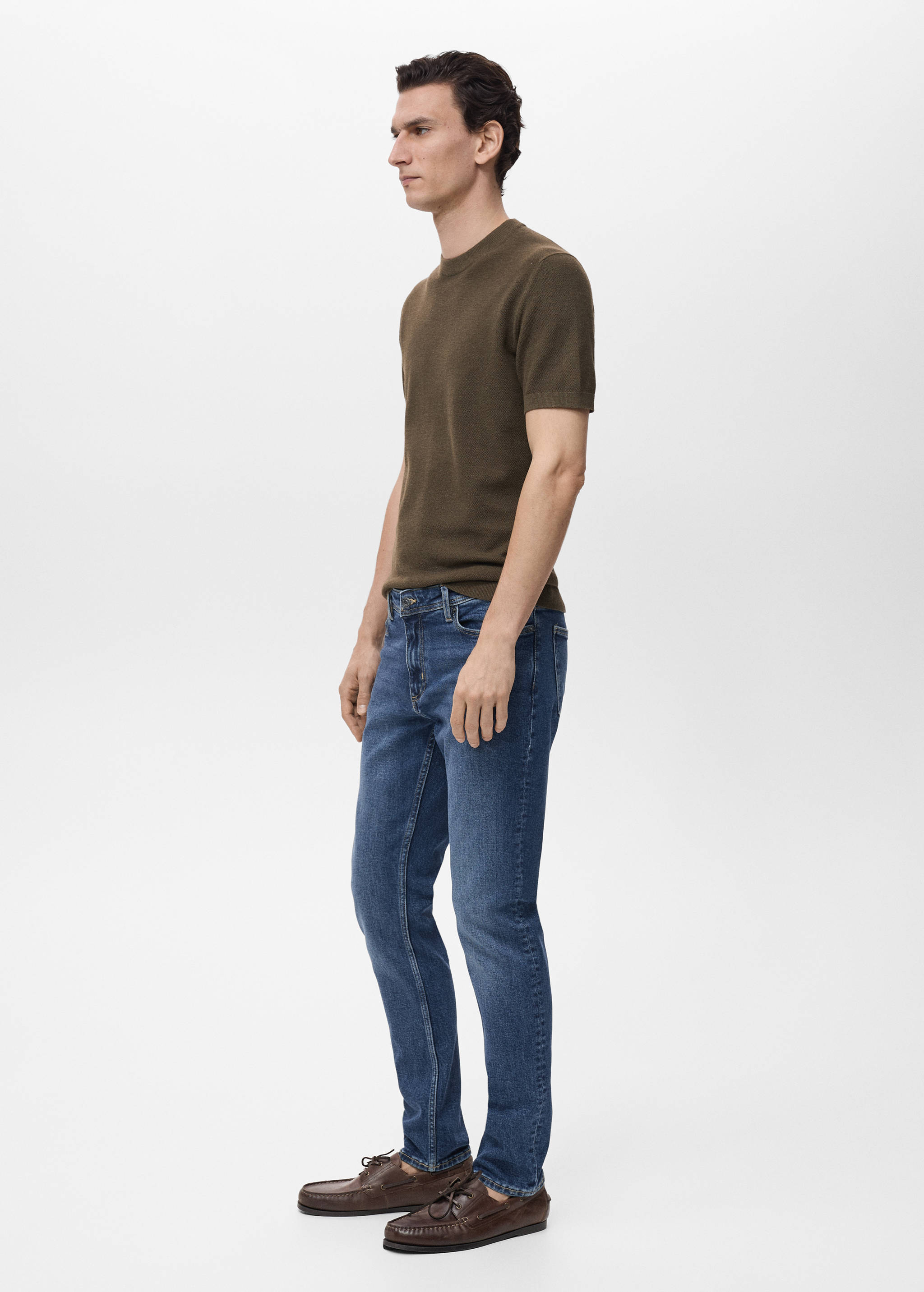 Jan slim-fit faded dark-wash jeans - Details of the article 5