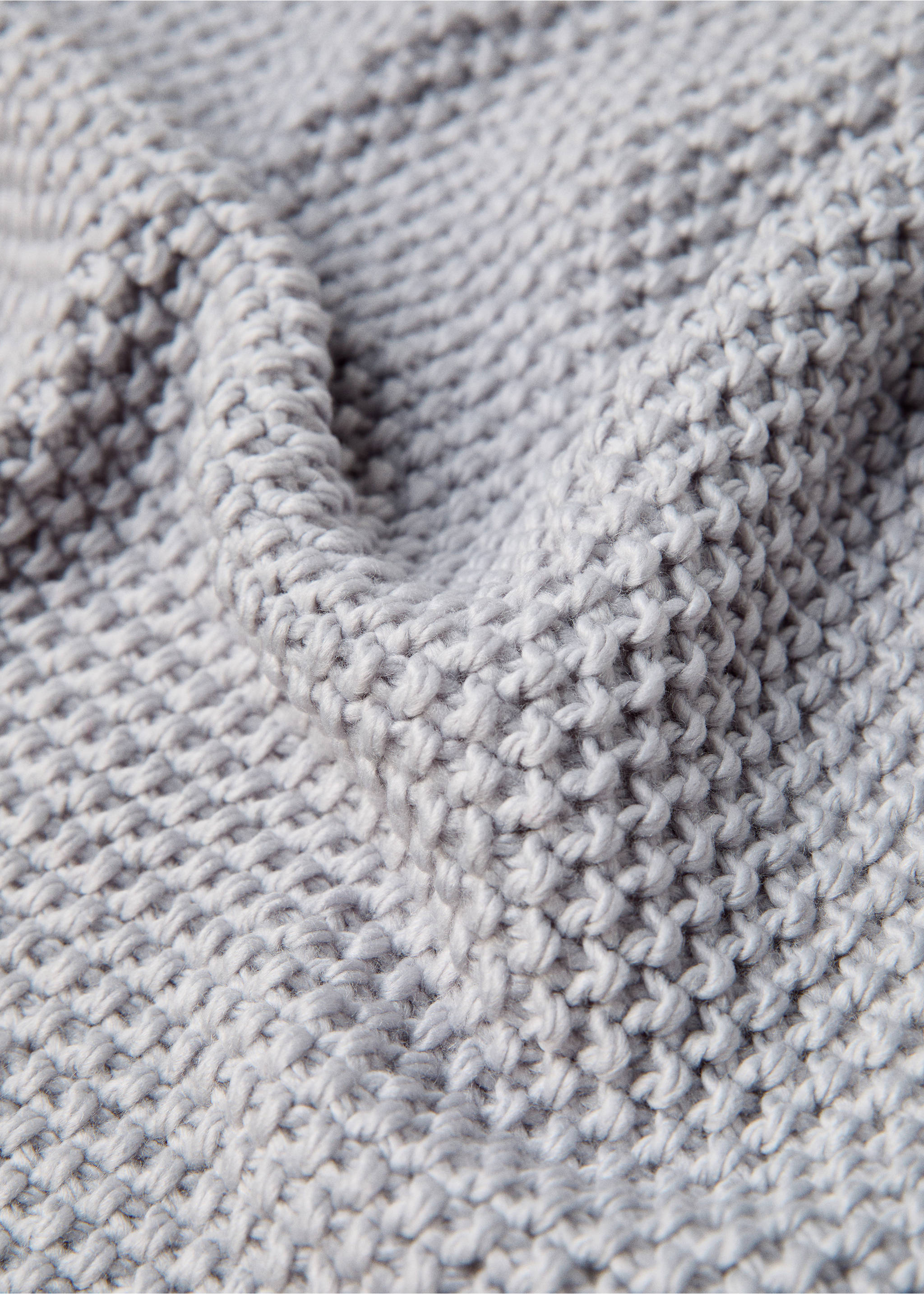 Triko battaniye - Ürün detayı 1, Açık/Pastel Gri. Ref: 87022898-00.