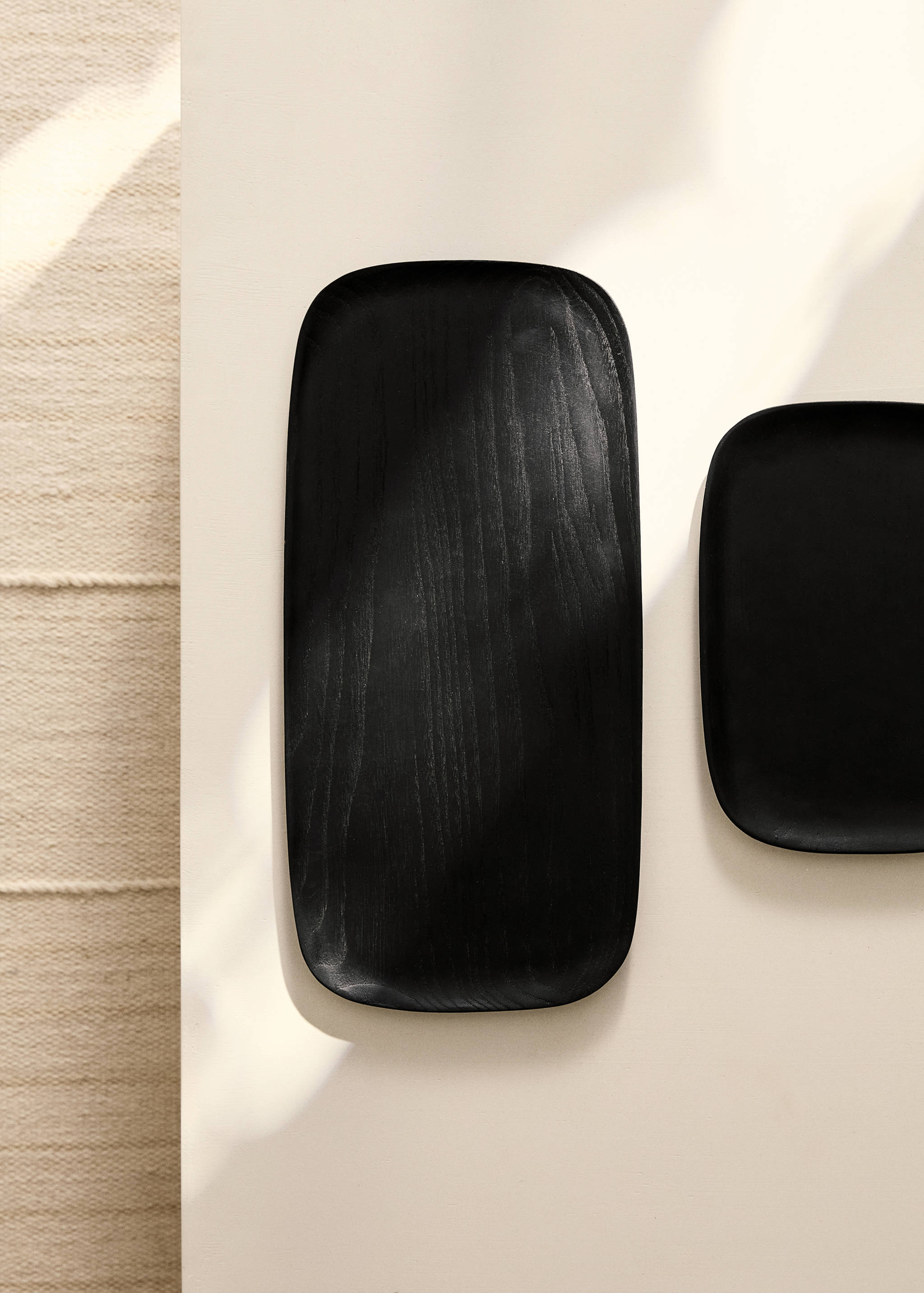 Large rectangular wooden decorative tray - General plane