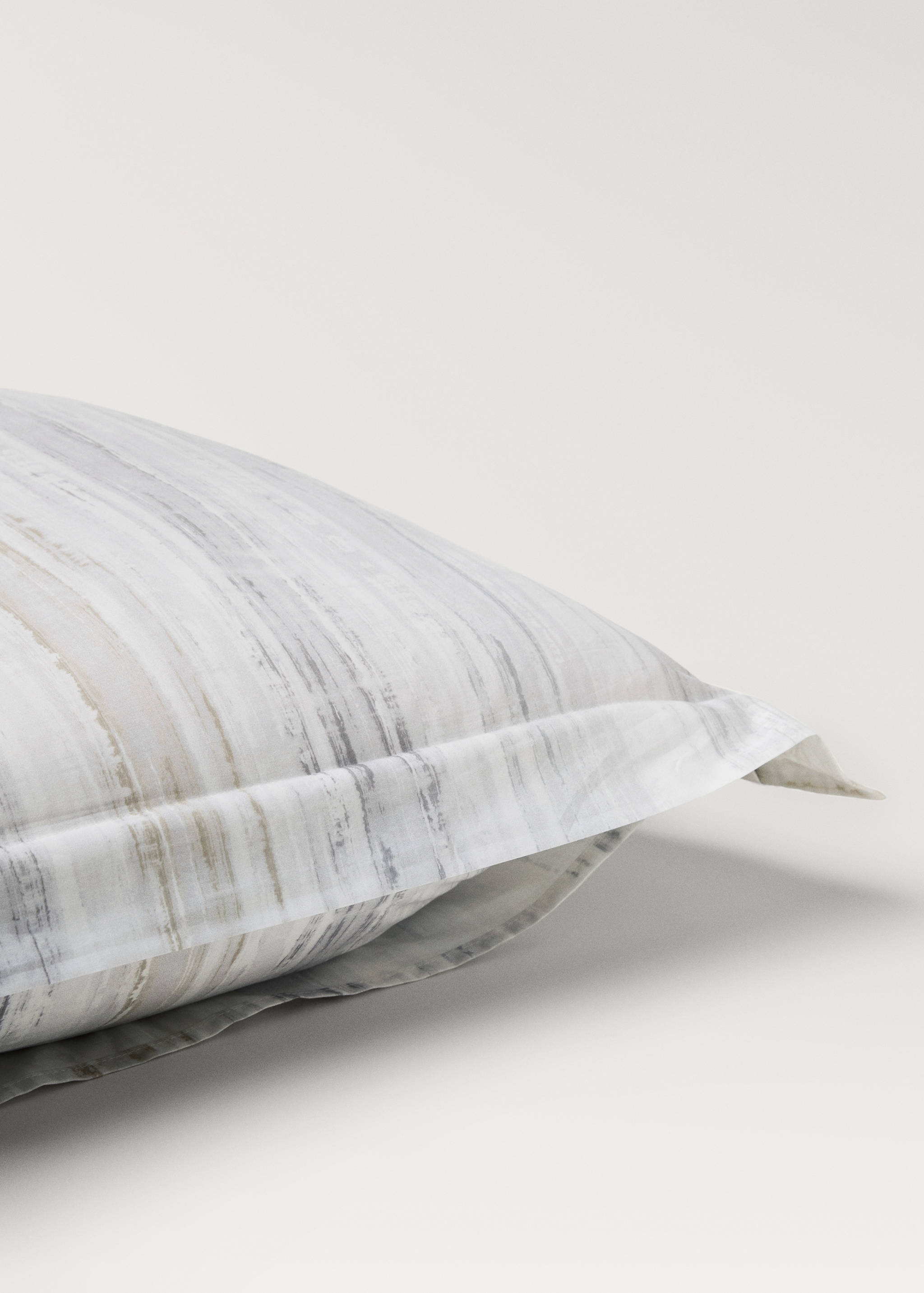 Dues fundes coixinera cotó percala estampat difuminat 60x60 cm - Detall de l'article 2