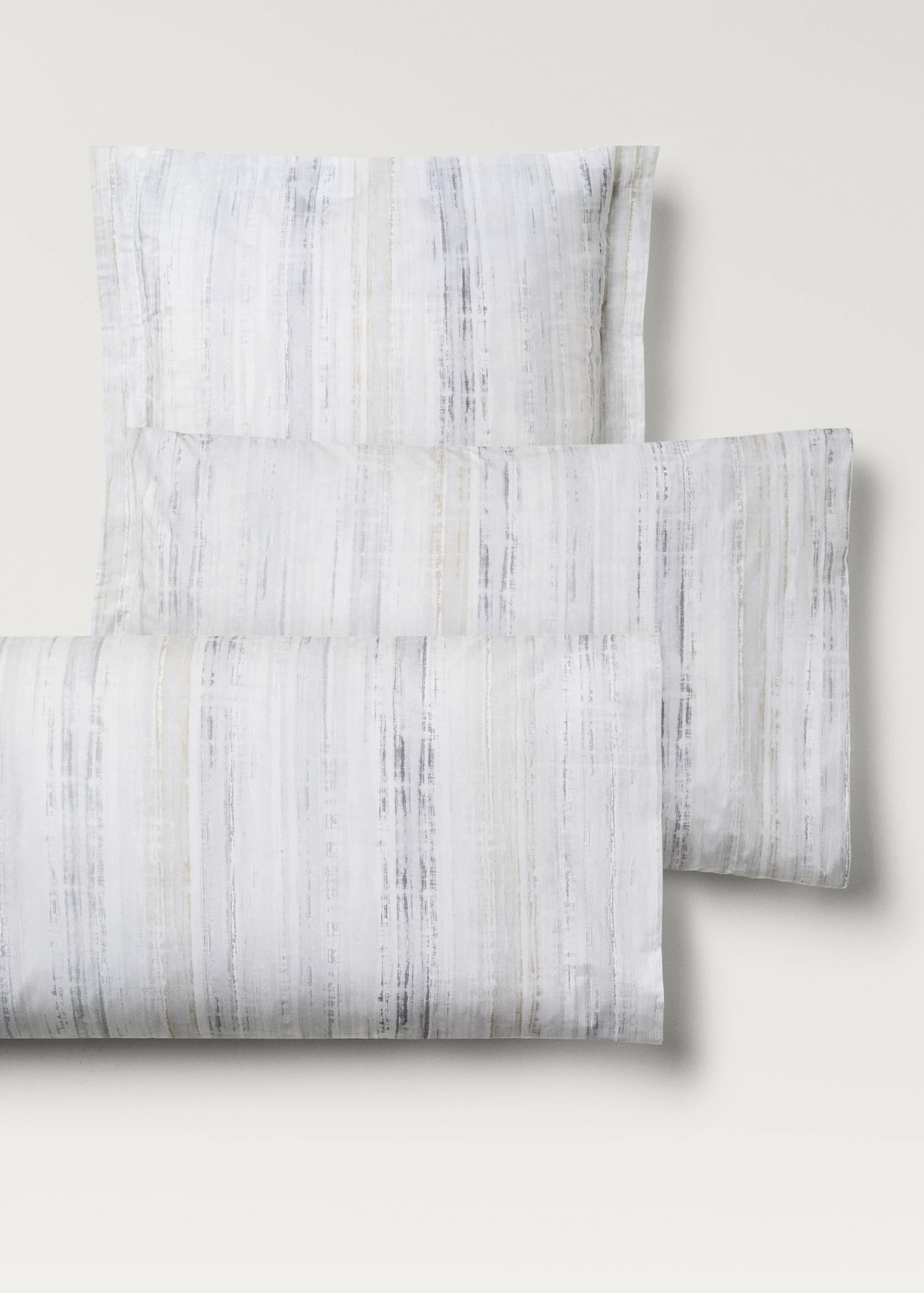 Dues fundes coixinera cotó percala estampat difuminat 60x60 cm - Detall de l'article 4