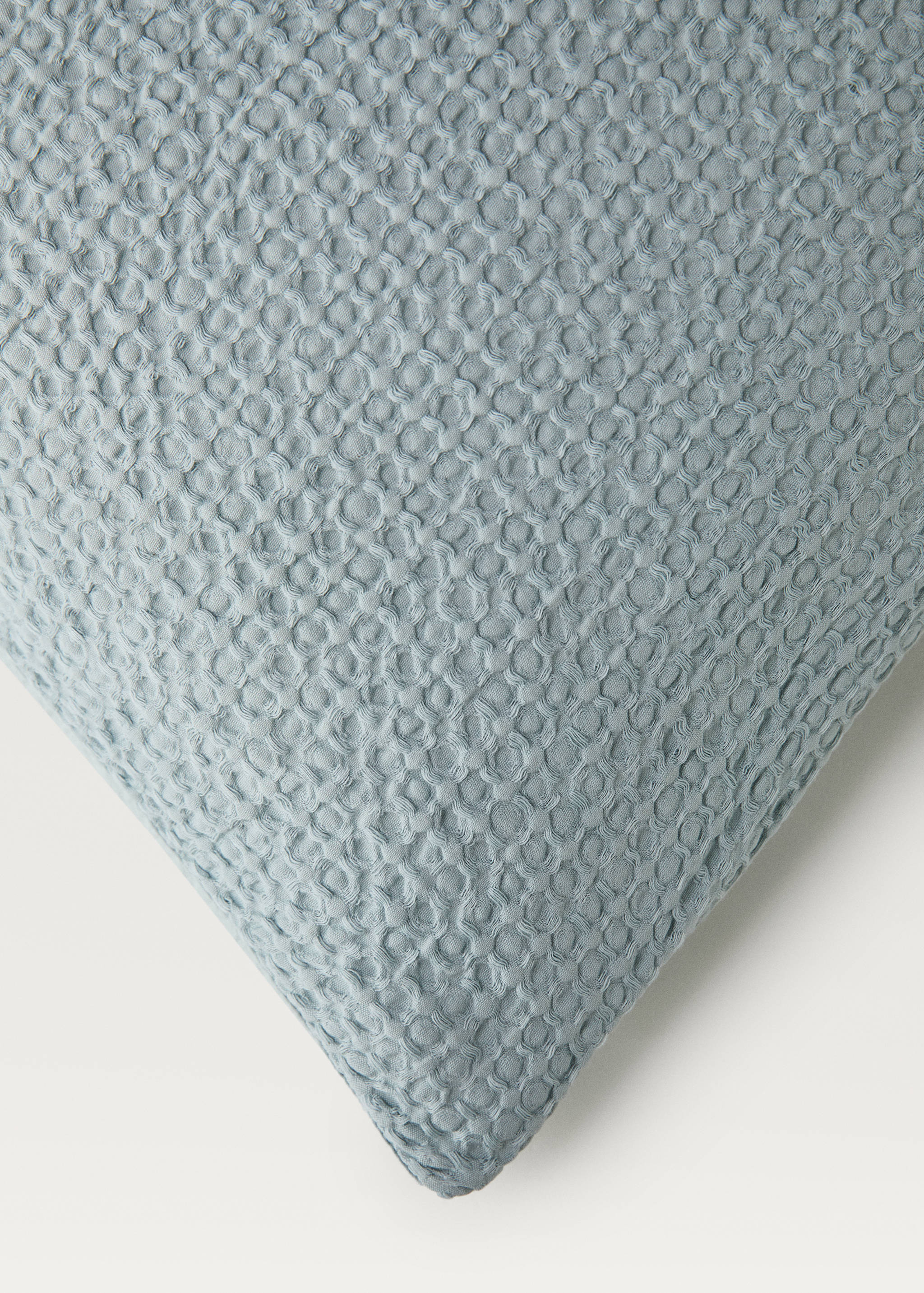 Cotton percale waffle duvet cover Single bed - Details of the article 3