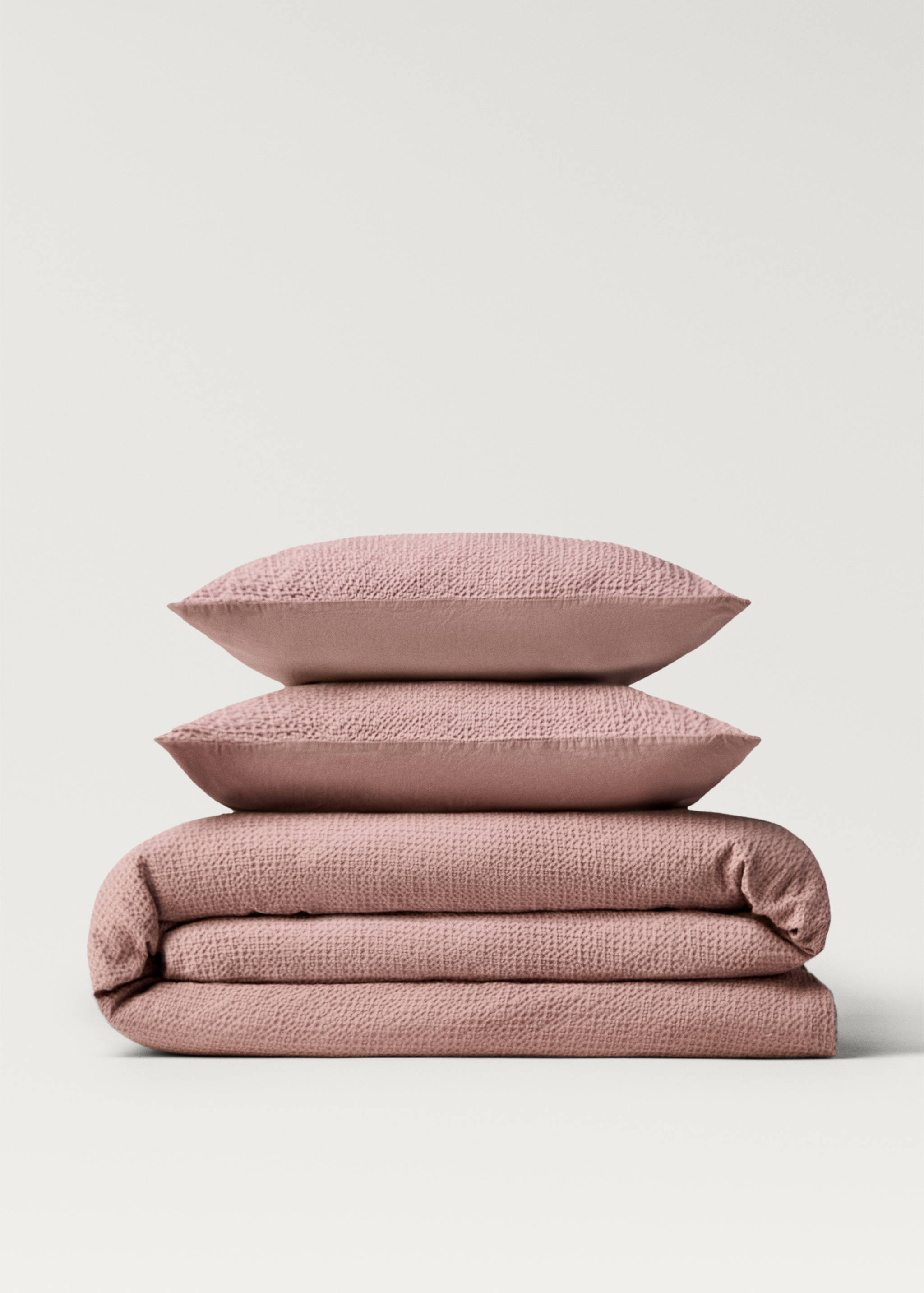 Cotton percale waffle duvet cover Single bed - Article without model