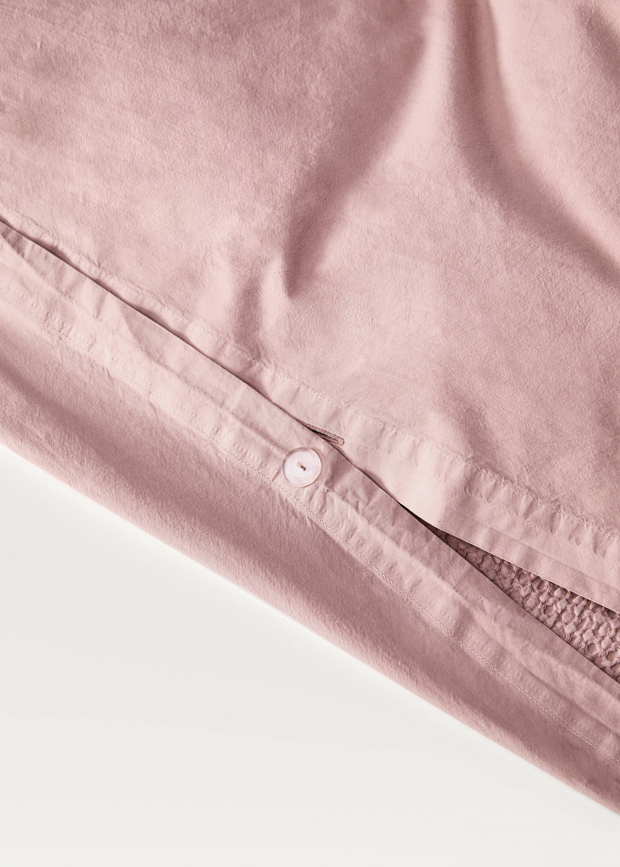 Cotton percale waffle duvet cover Single bed - Details of the article 1