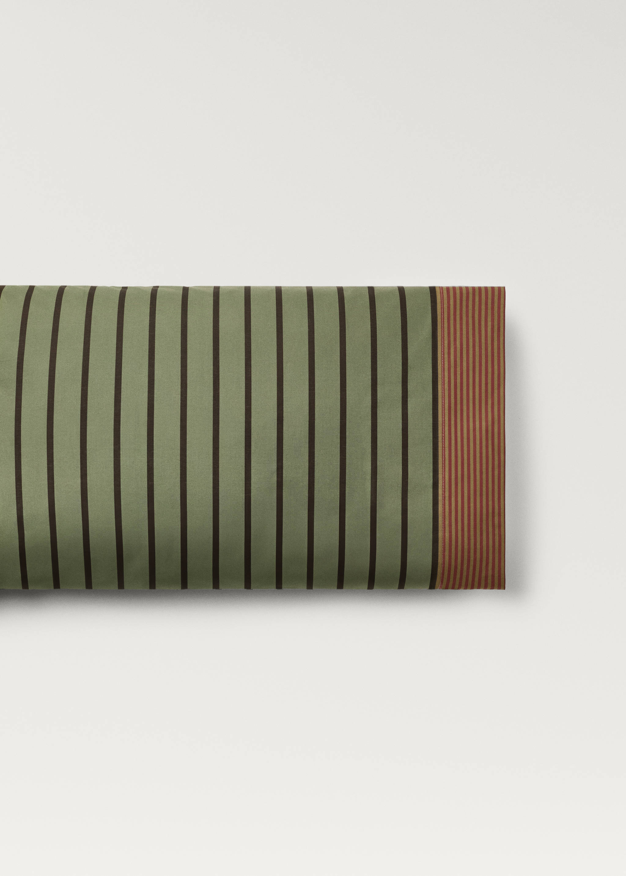 Cotton percale multi-striped pillowcase 45x110 cm - Article without model