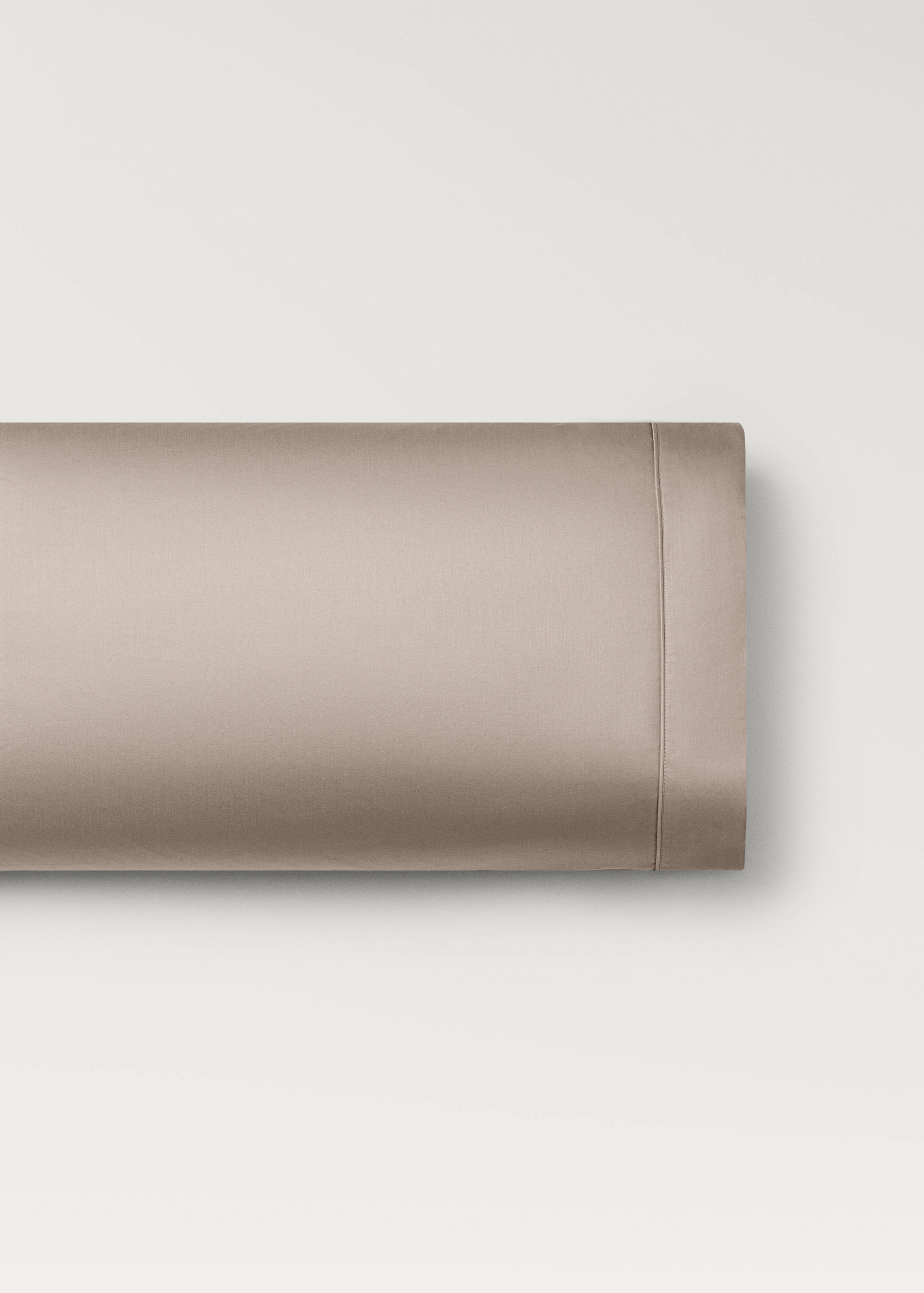 600-thread count satin cotton pillowcase, 45x110 cm - Article without model