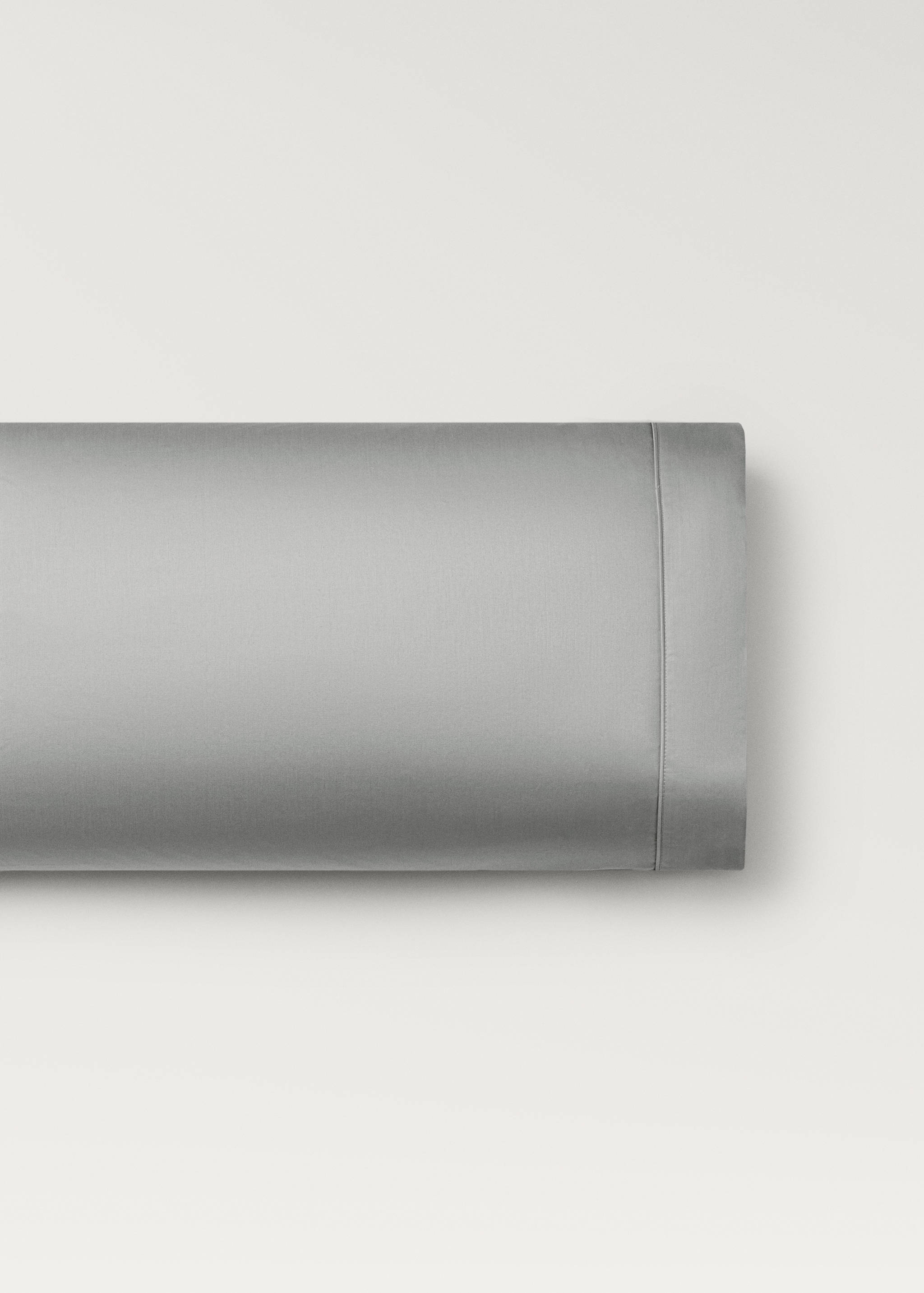 600-thread count satin cotton pillowcase, 45x110 cm - Article without model