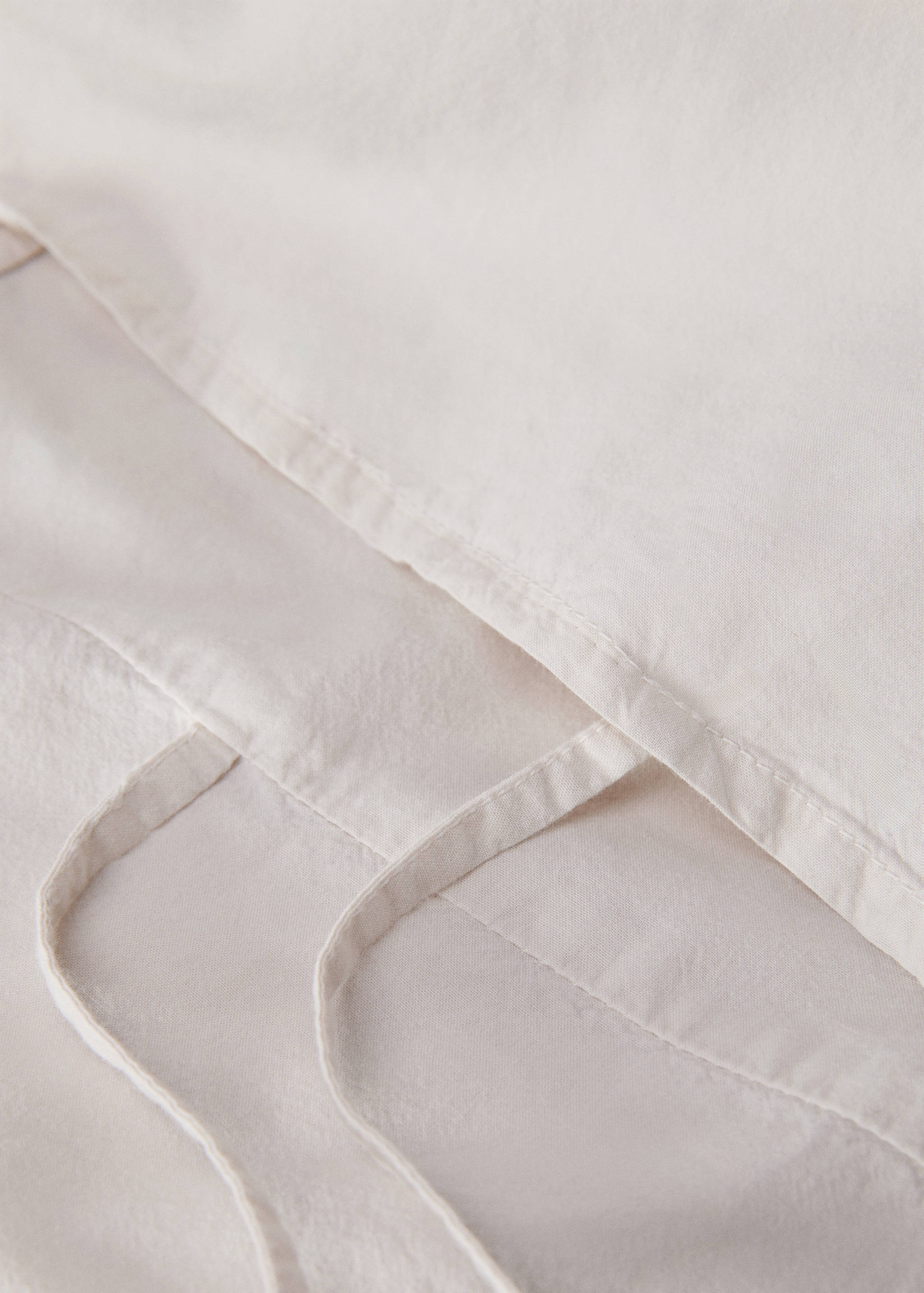 Funda almohada algodón lavado lazos 45x110 cm - Detalle del artículo 3