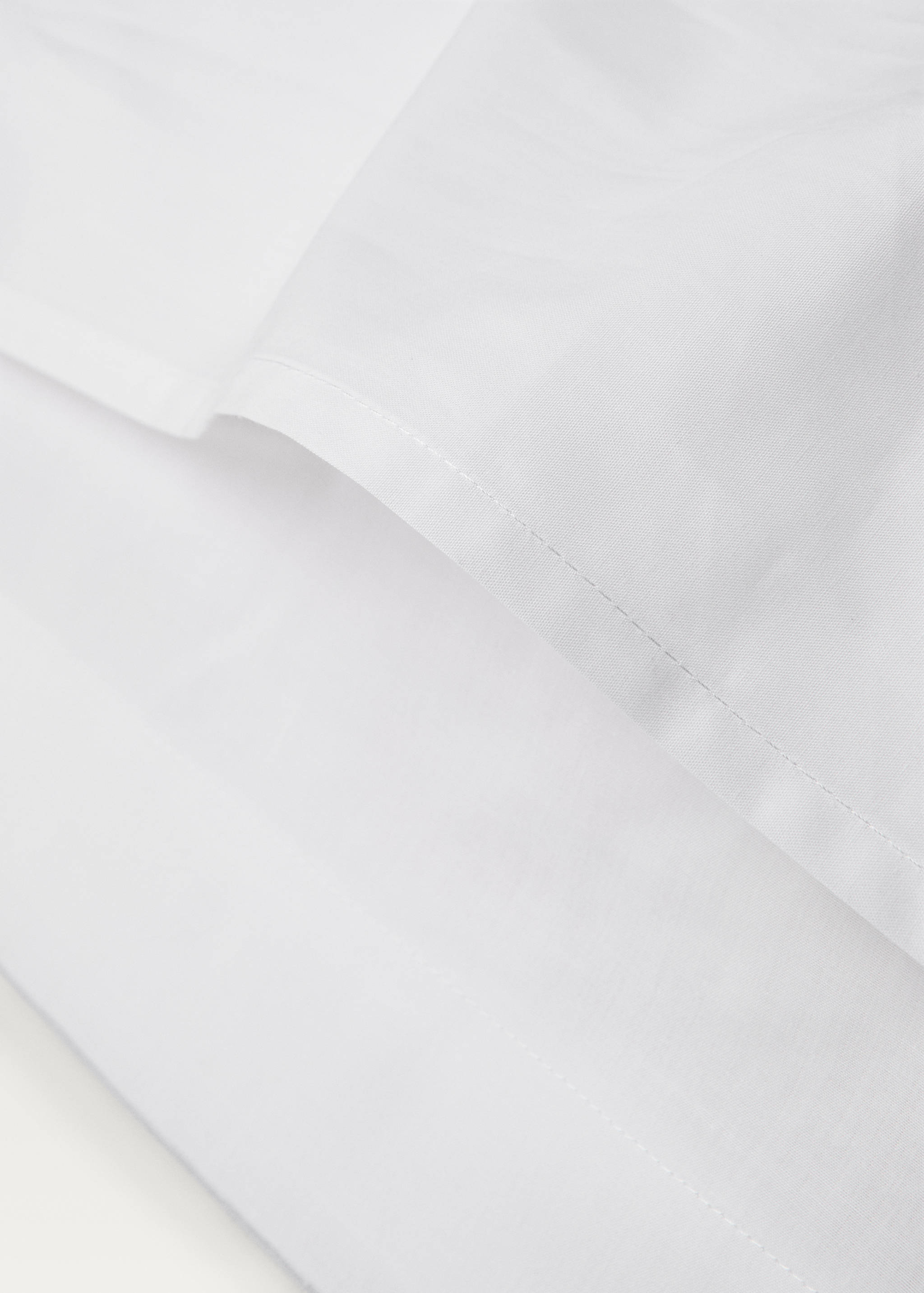 Dwie poszewki na poduszkę z bawełnianego perkalu z podwójnym owerlokowym brzegiem 60 x 60 cm - Szczegóły artykułu 2