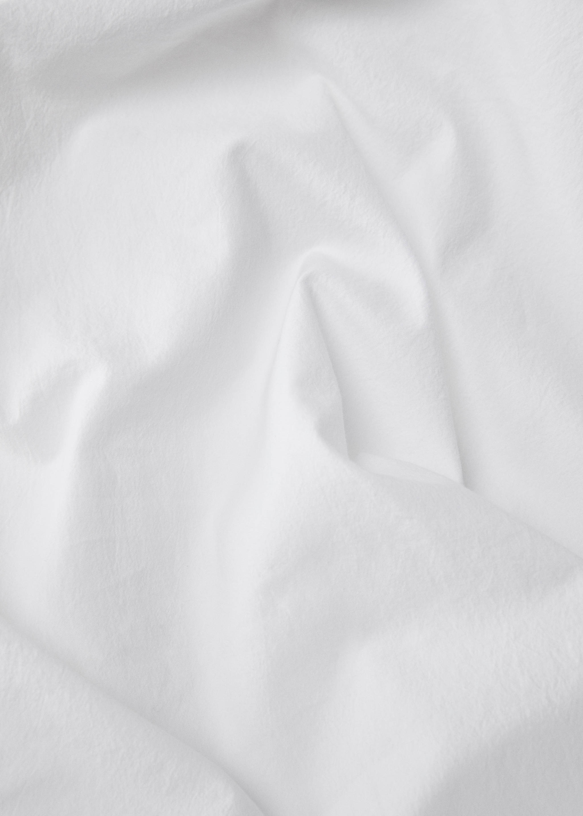 Prostěradlo pod přikrývku z prané bavlny s lněným volánem, na postel 135/140 cm - Detail zboží 2