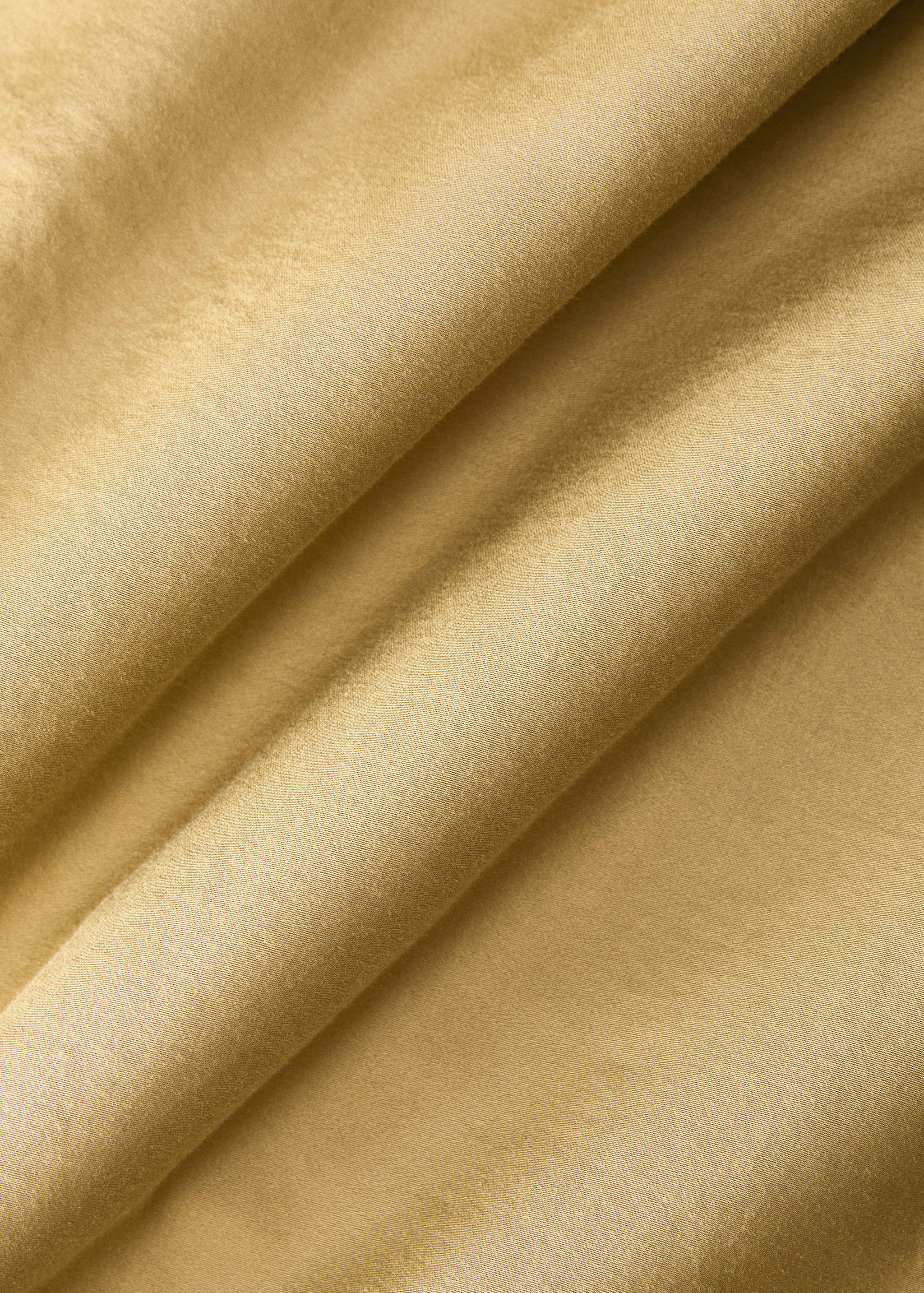 Washed cotton satin double-stitched top sheet for 135/140 cm bed - Details of the article 2