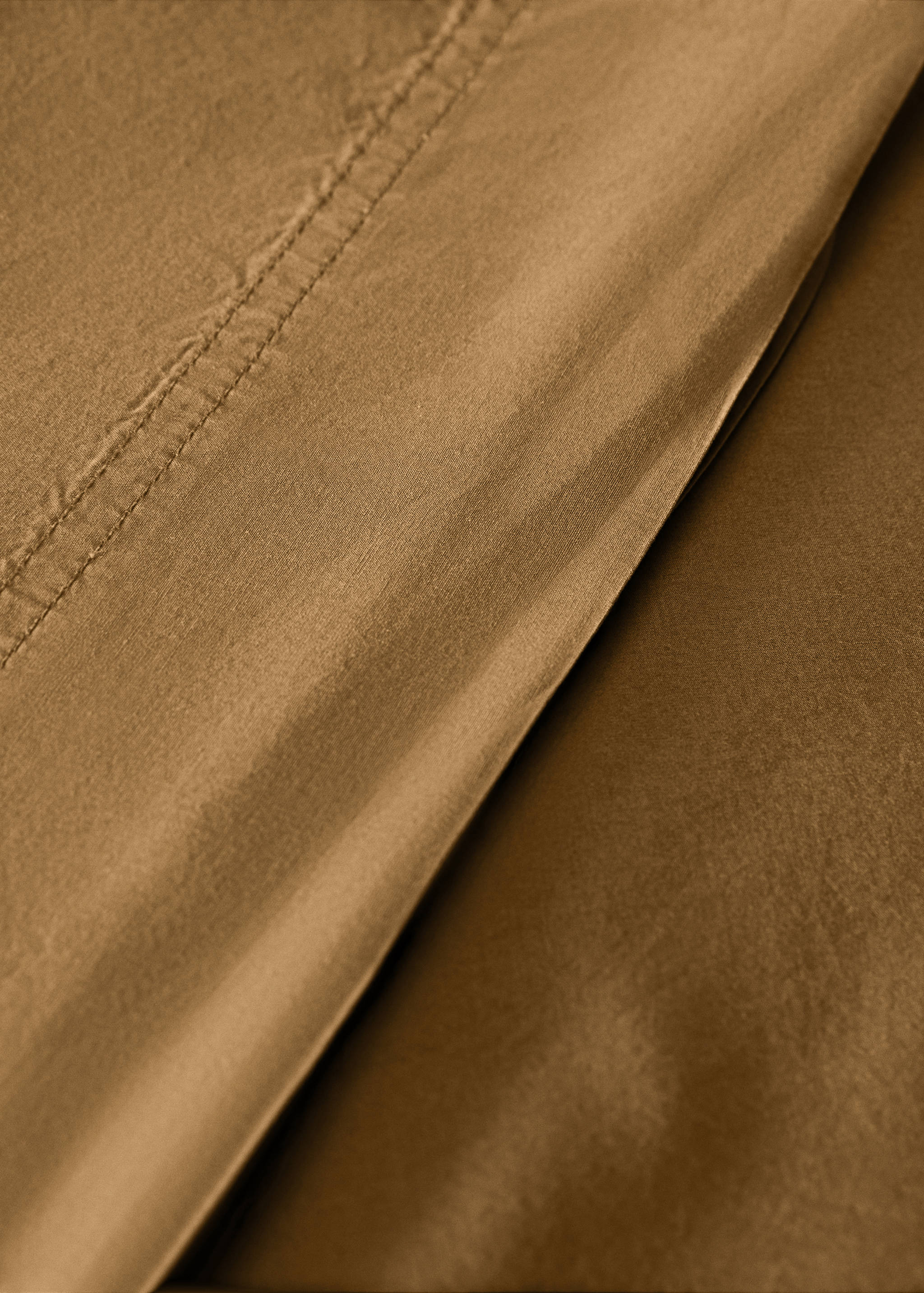 Cotton poplin double-stitched top sheet for 135/140 cm bed - Details of the article 2