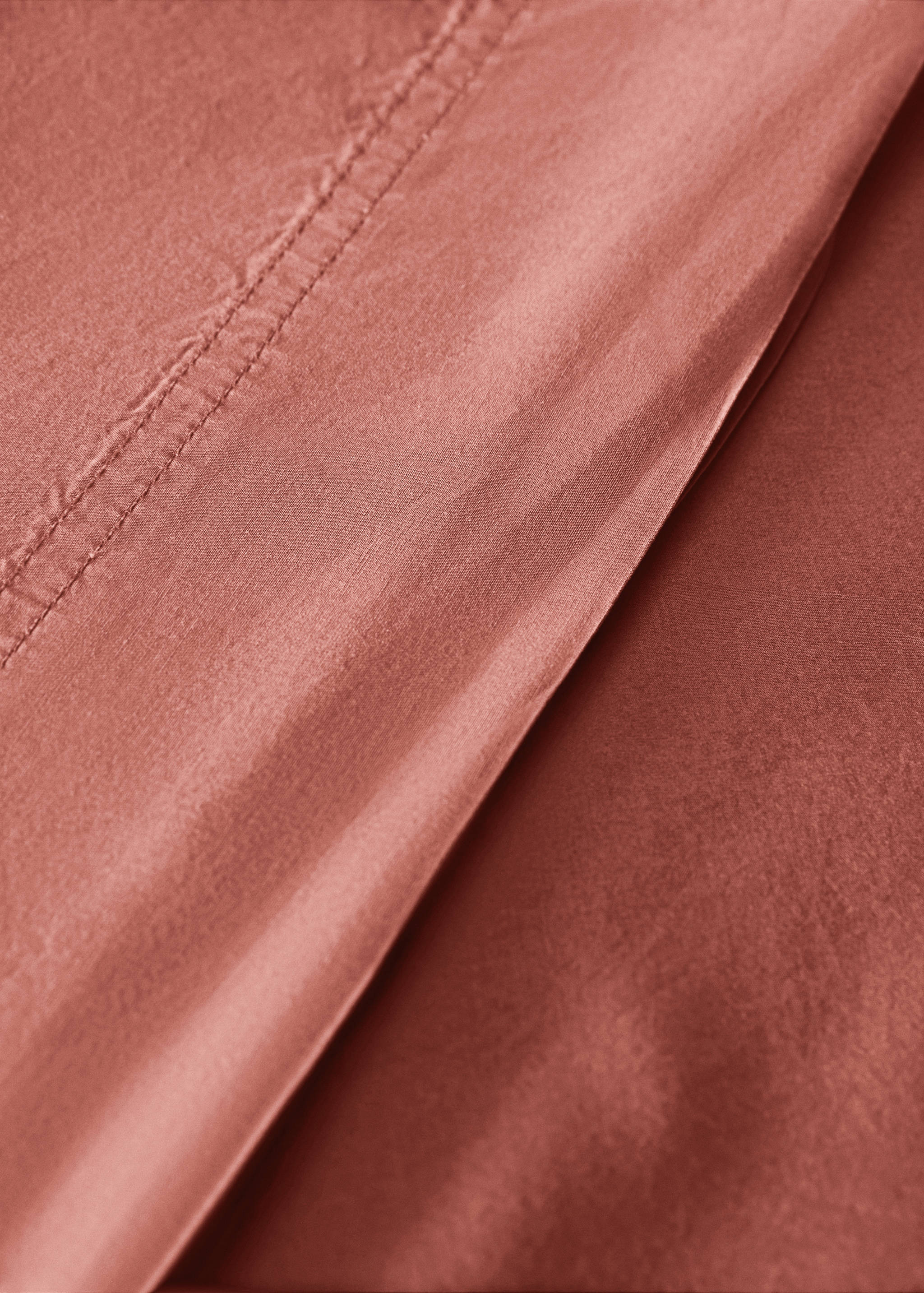 Poplin cotton double-stitched top sheet for 180/200 cm bed - Details of the article 2