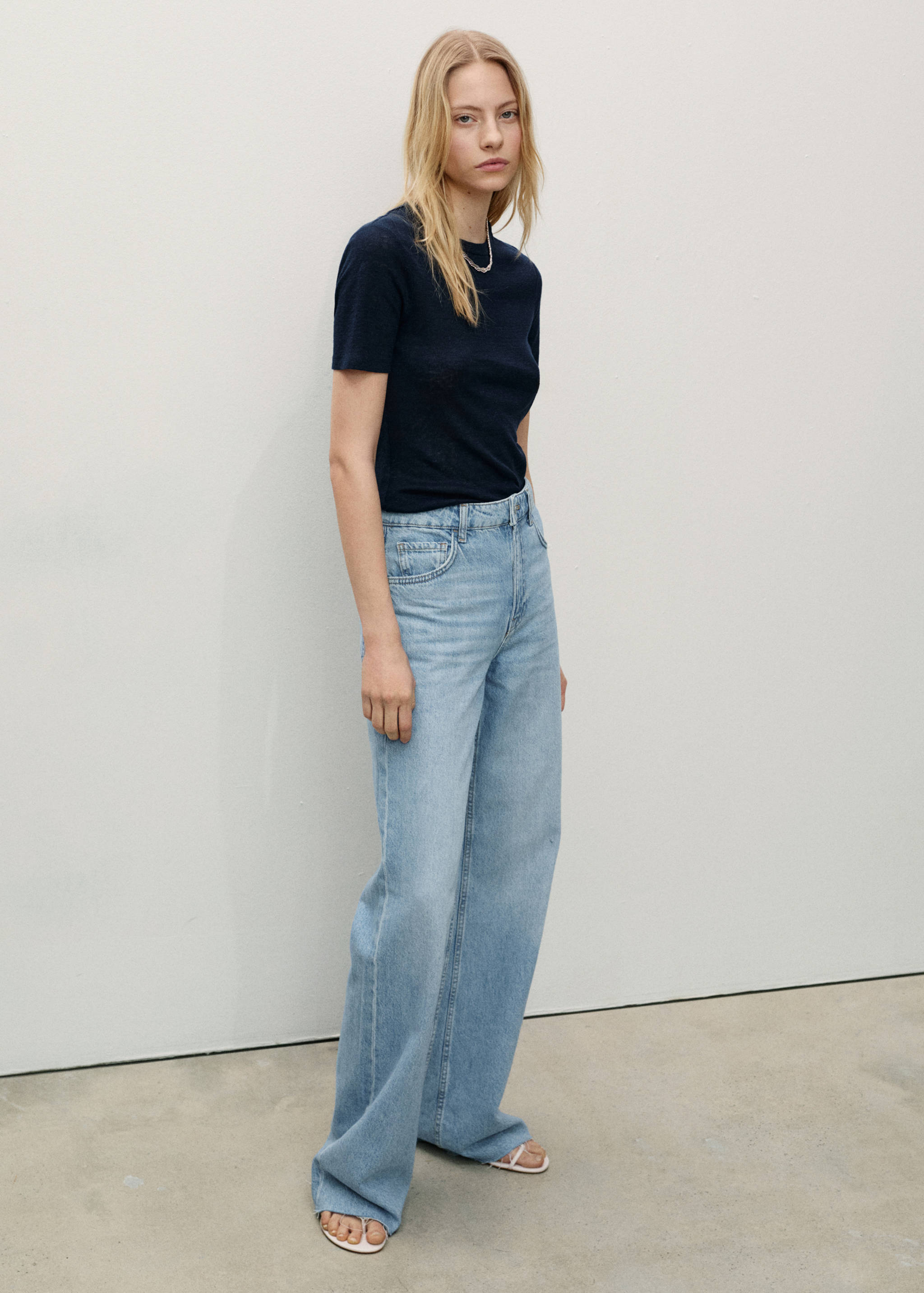 Danila high-waisted wide leg jeans - General plane