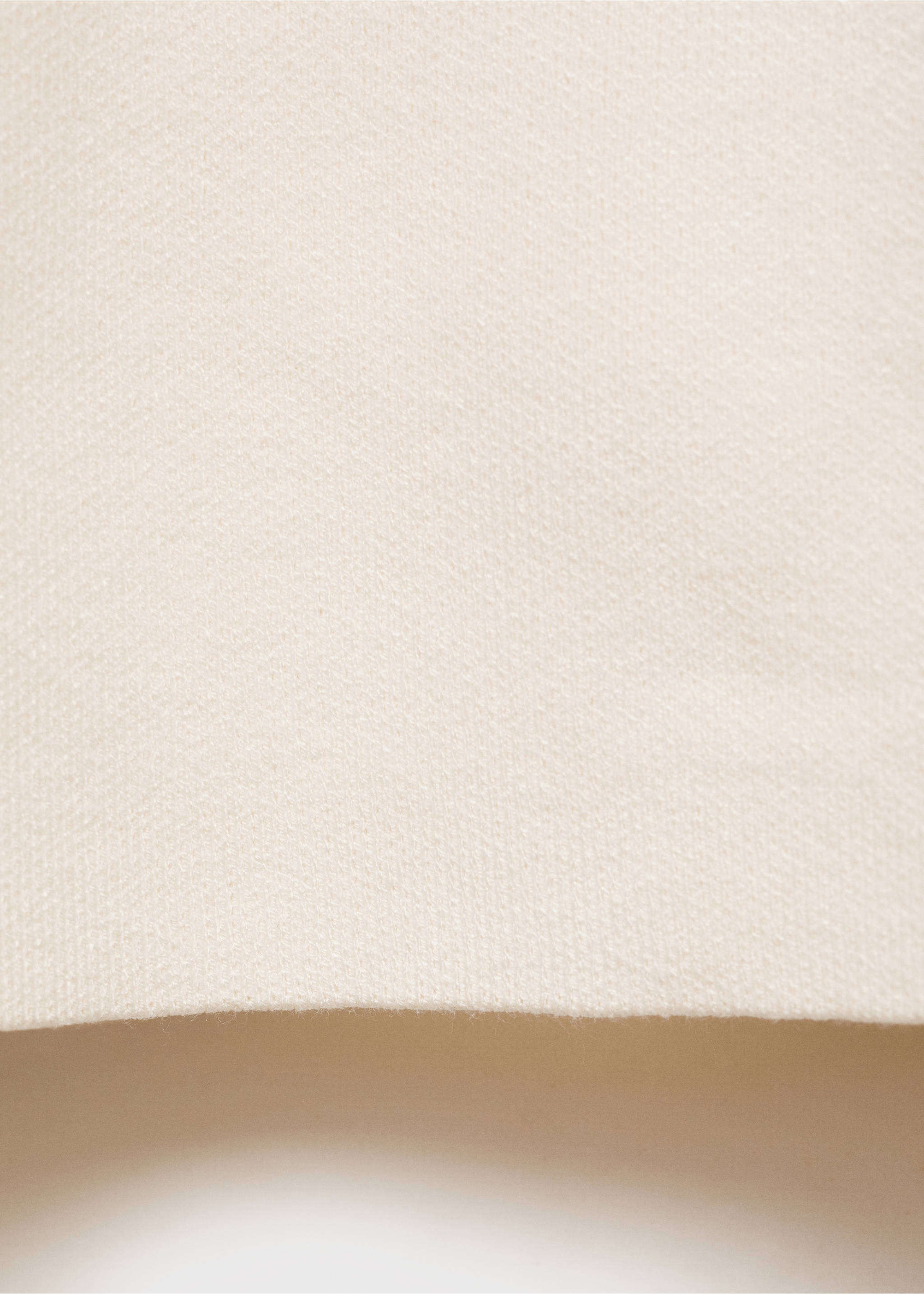 Short-sleeved fine-knit sweater - Details of the article 0, White. Ref: 87023274-00.