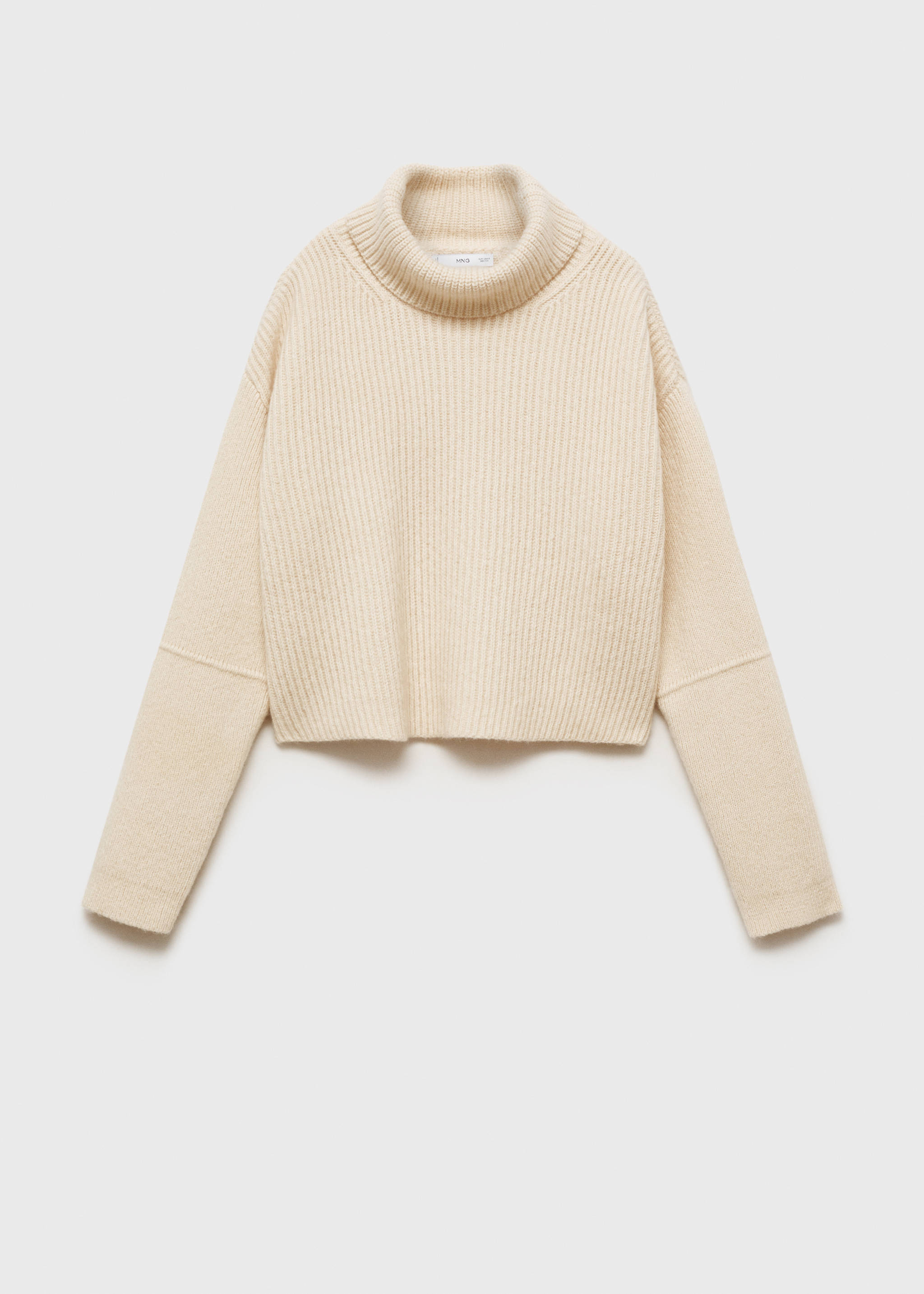 Pull-over laine mélangée col roulé - Article sans modèle