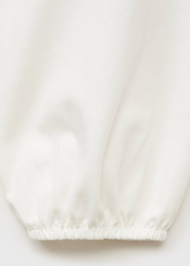 Ruffled asymmetric T-shirt — Off White