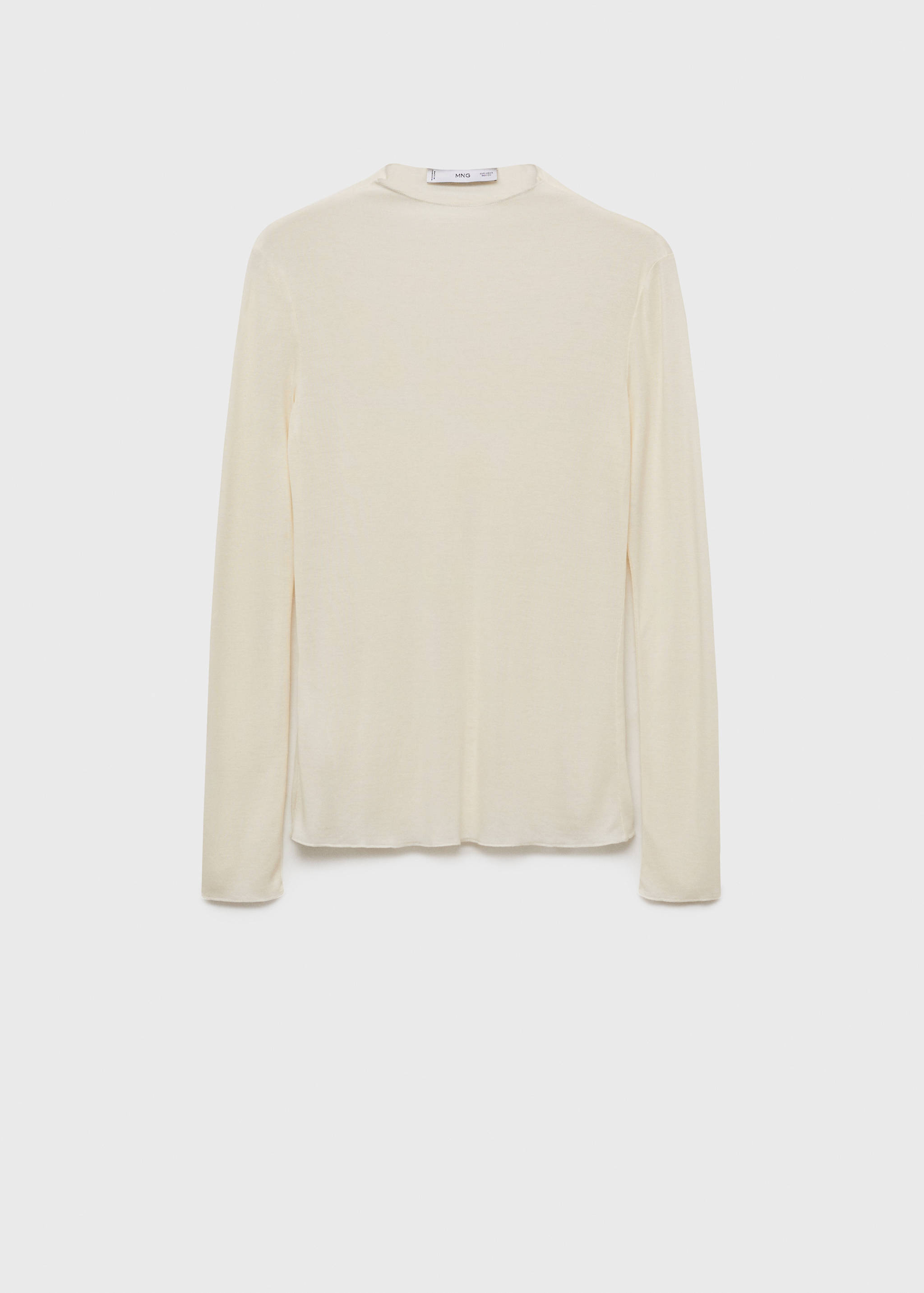 Langärmliges T-Shirt mit halbhohem Kragen - Artikel ohne Model